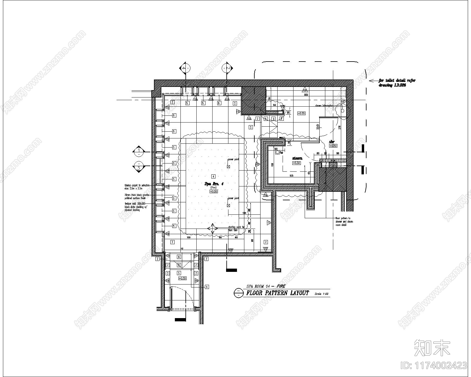 现代其他工装空间cad施工图下载【ID:1174002423】
