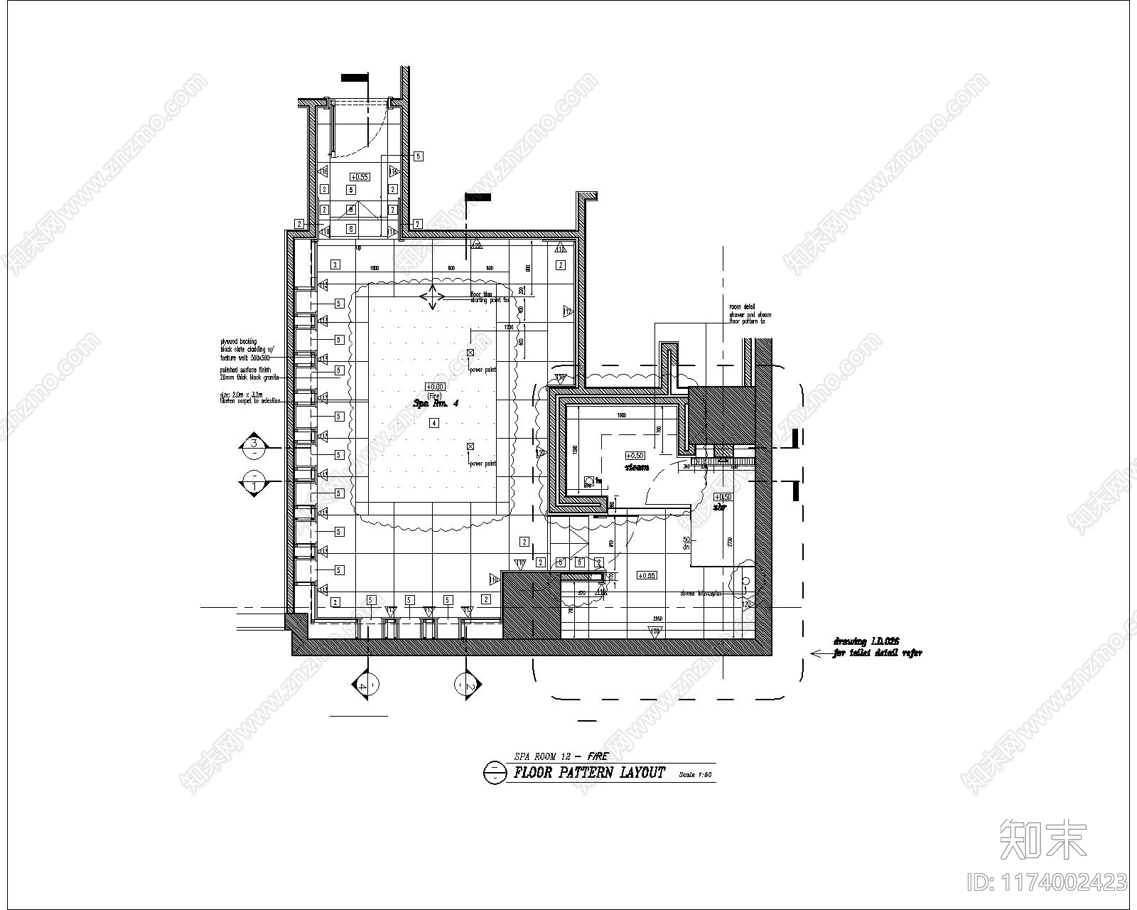 现代其他工装空间cad施工图下载【ID:1174002423】