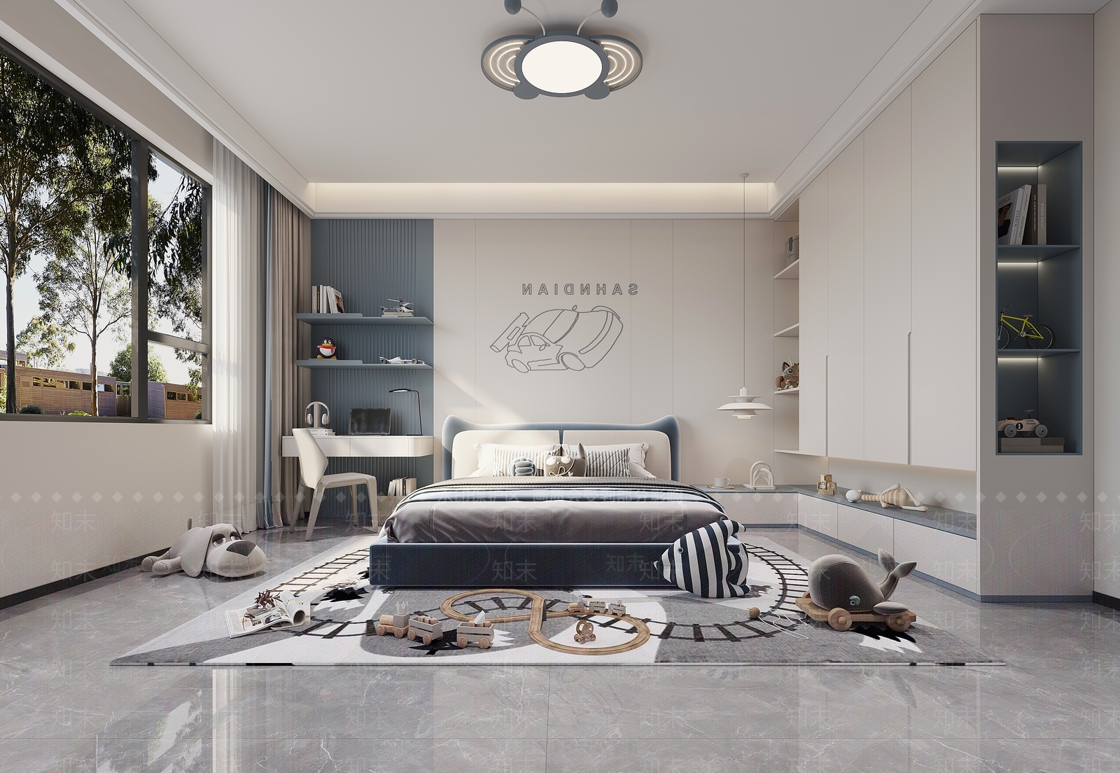 现代衣帽间3D模型下载【ID:1214788481】