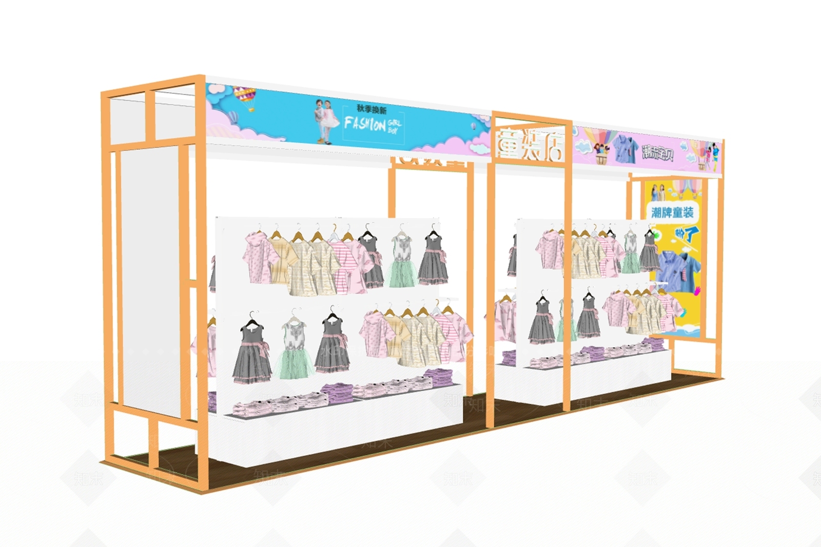 现代服装店SU模型下载【ID:1174006424】