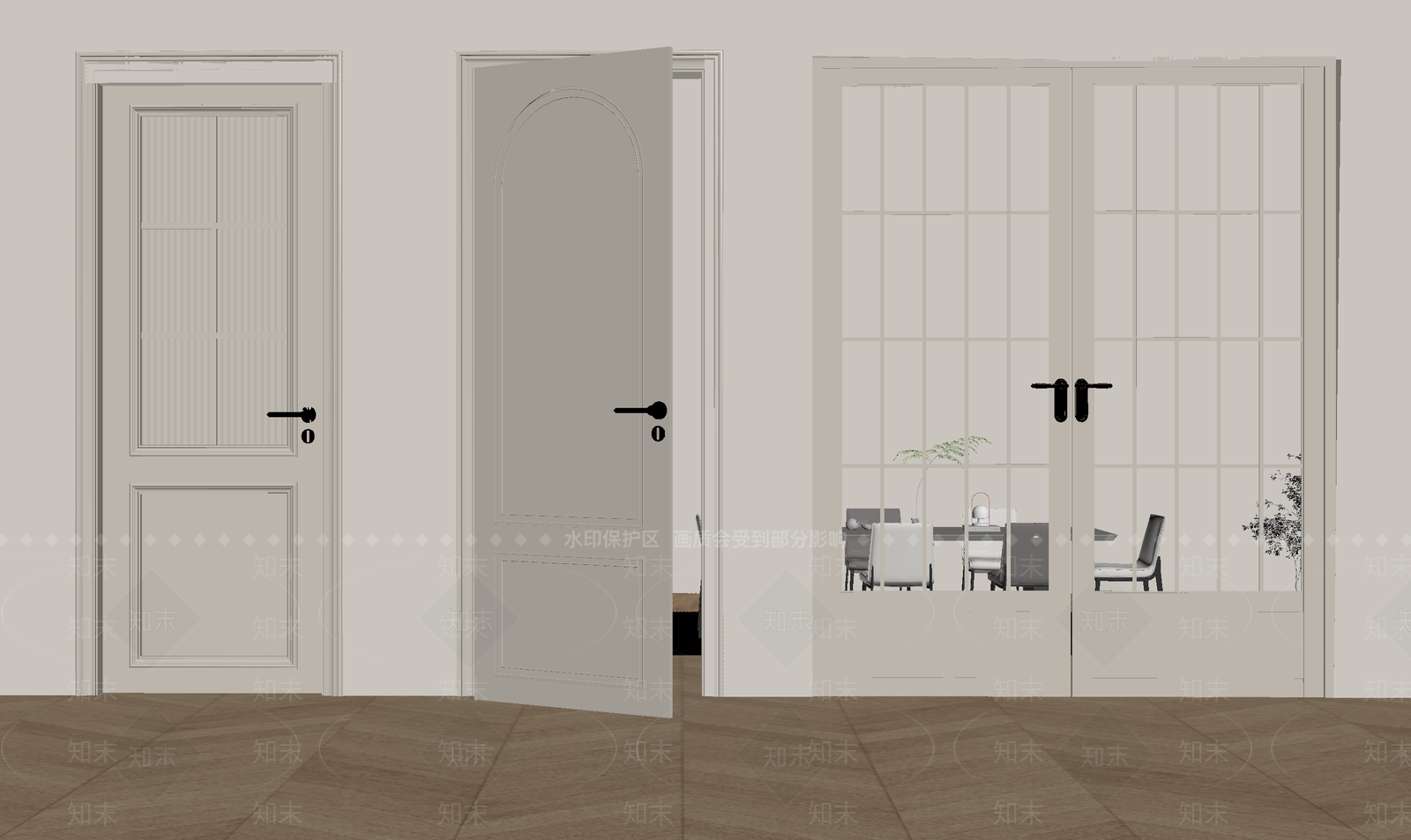 现代其他门SU模型下载【ID:1174009567】