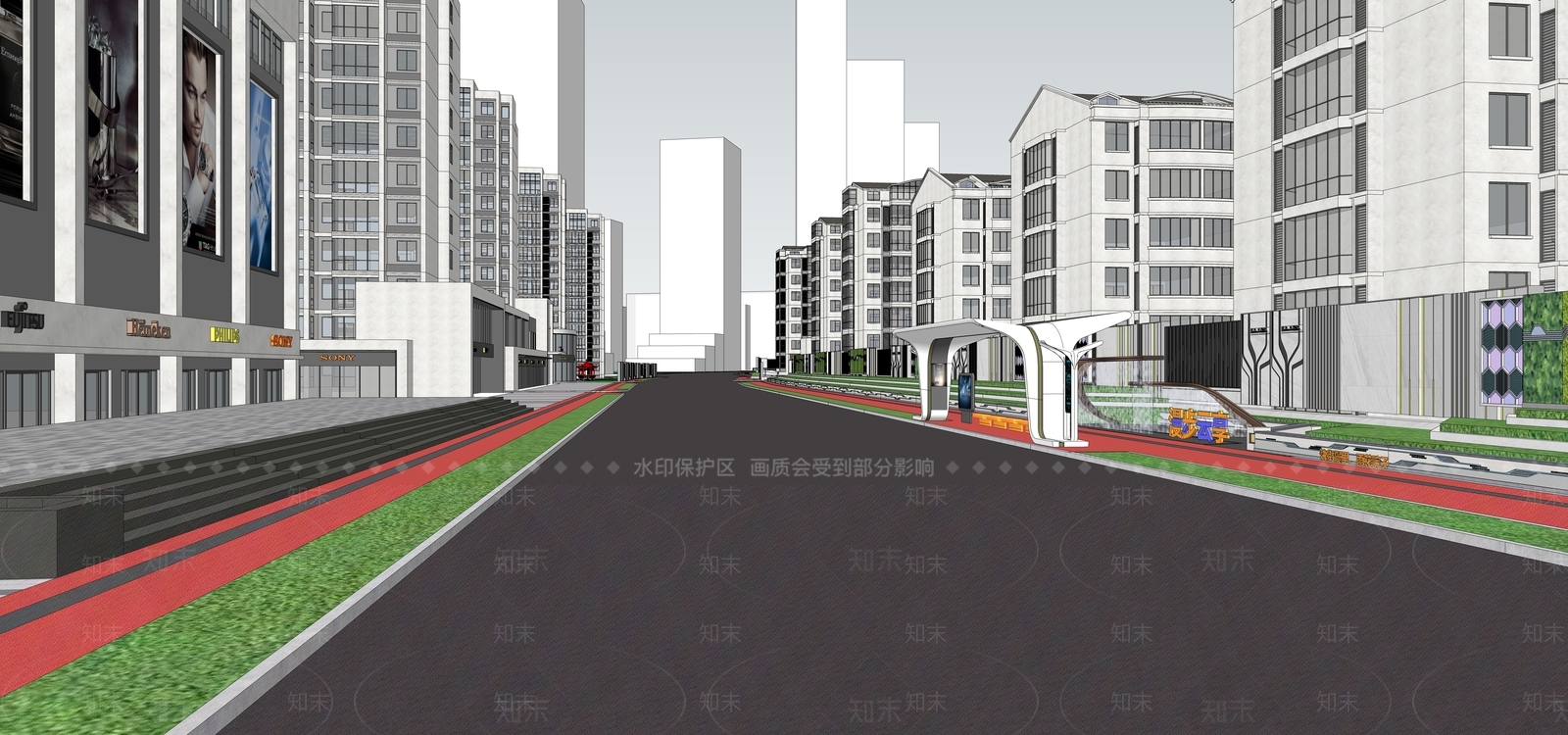 现代口袋公园SU模型下载【ID:1174032744】