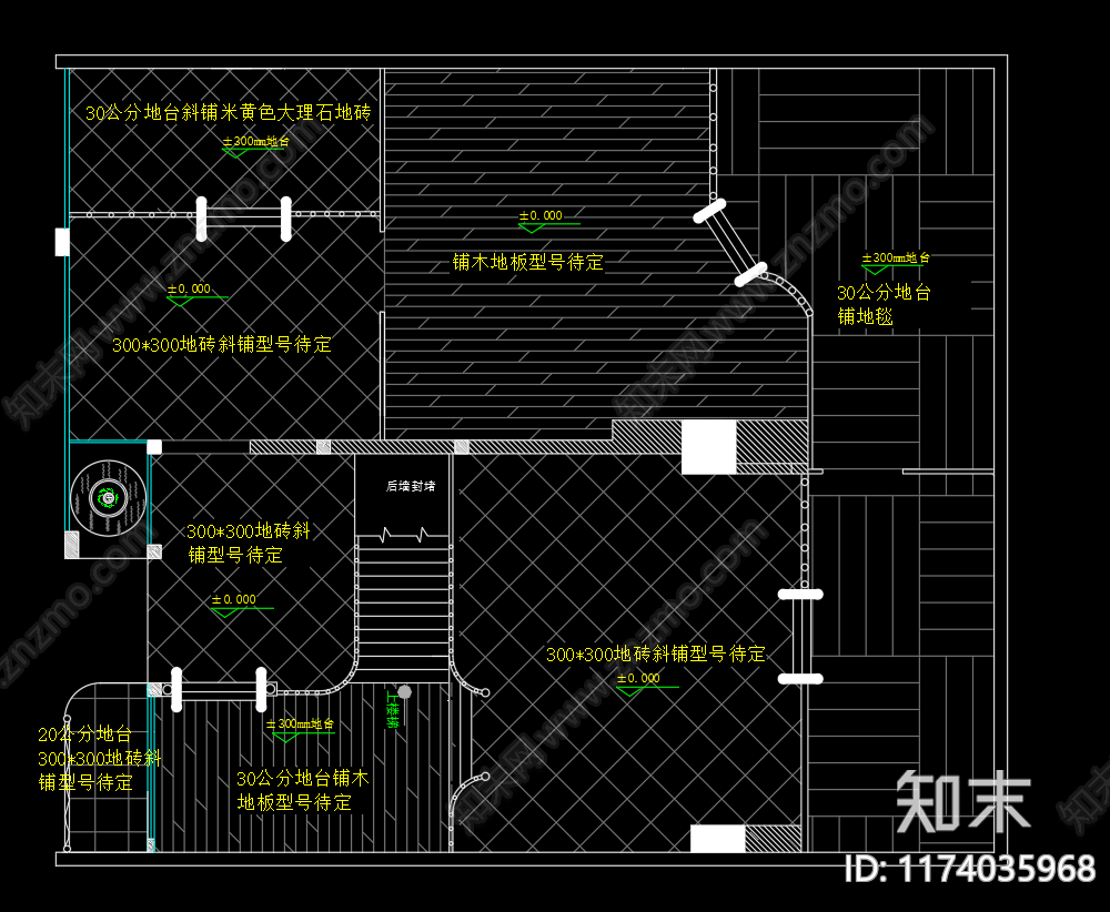 现代展台cad施工图下载【ID:1174035968】