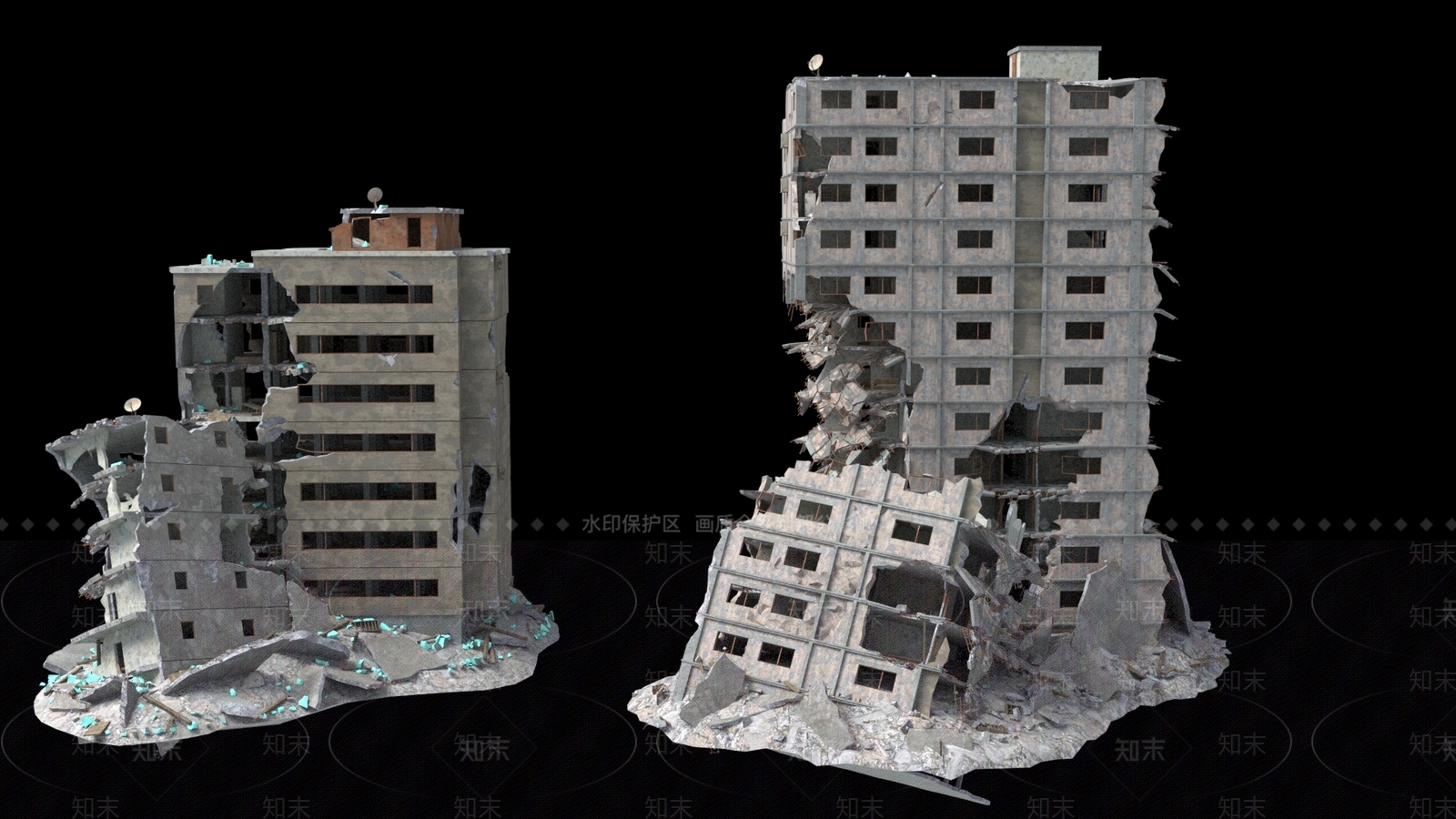 现代艺术风格建筑3D模型下载【ID:1174039816】