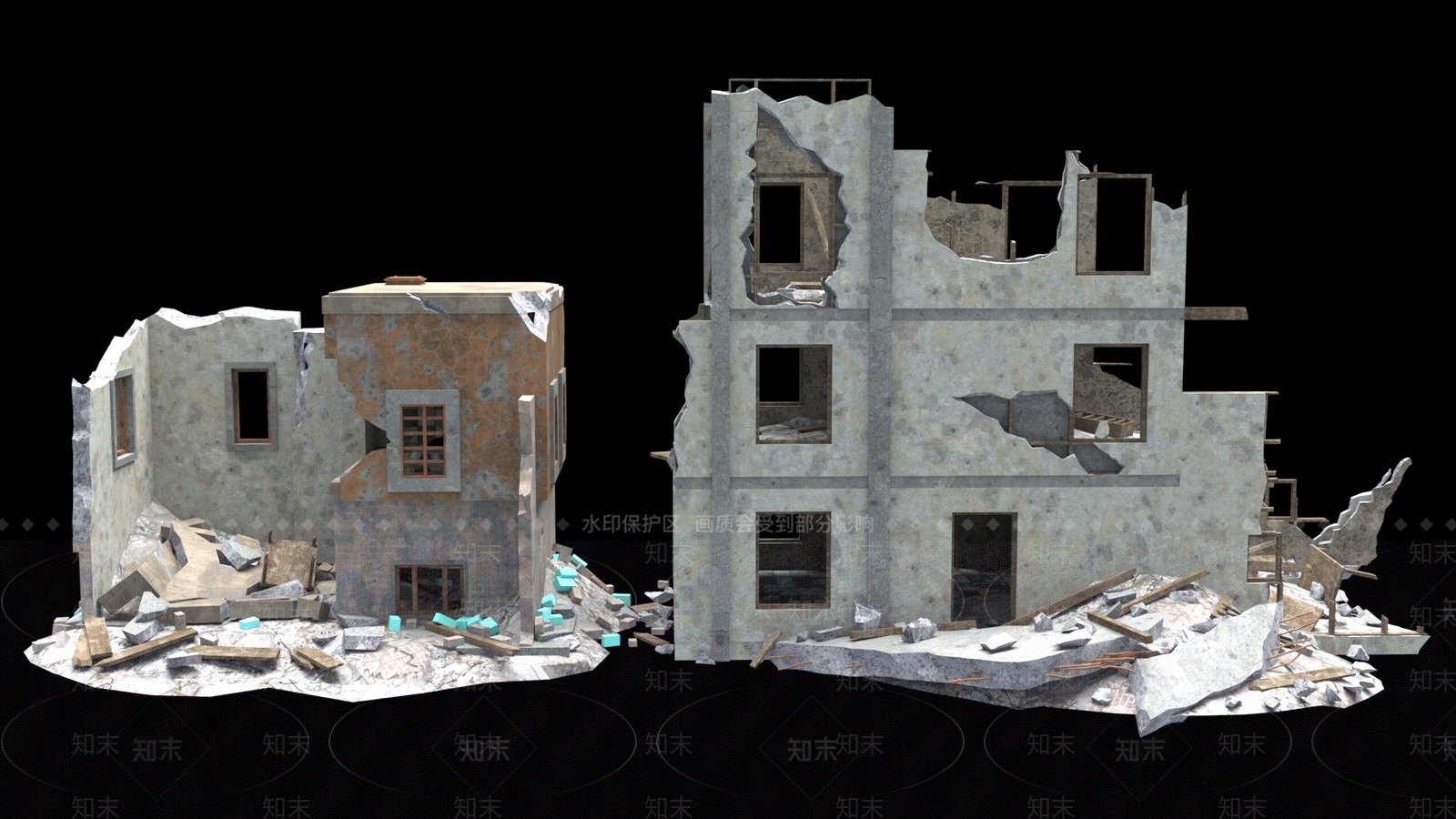 风格建筑SU模型下载【ID:1174045813】