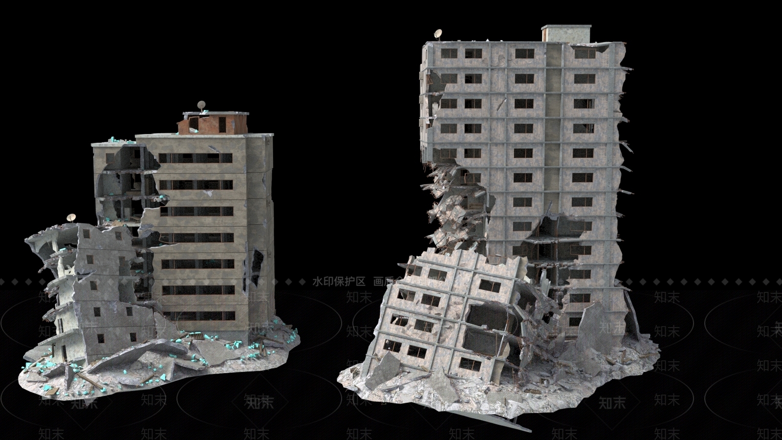 现代风格建筑SU模型下载【ID:1174045886】