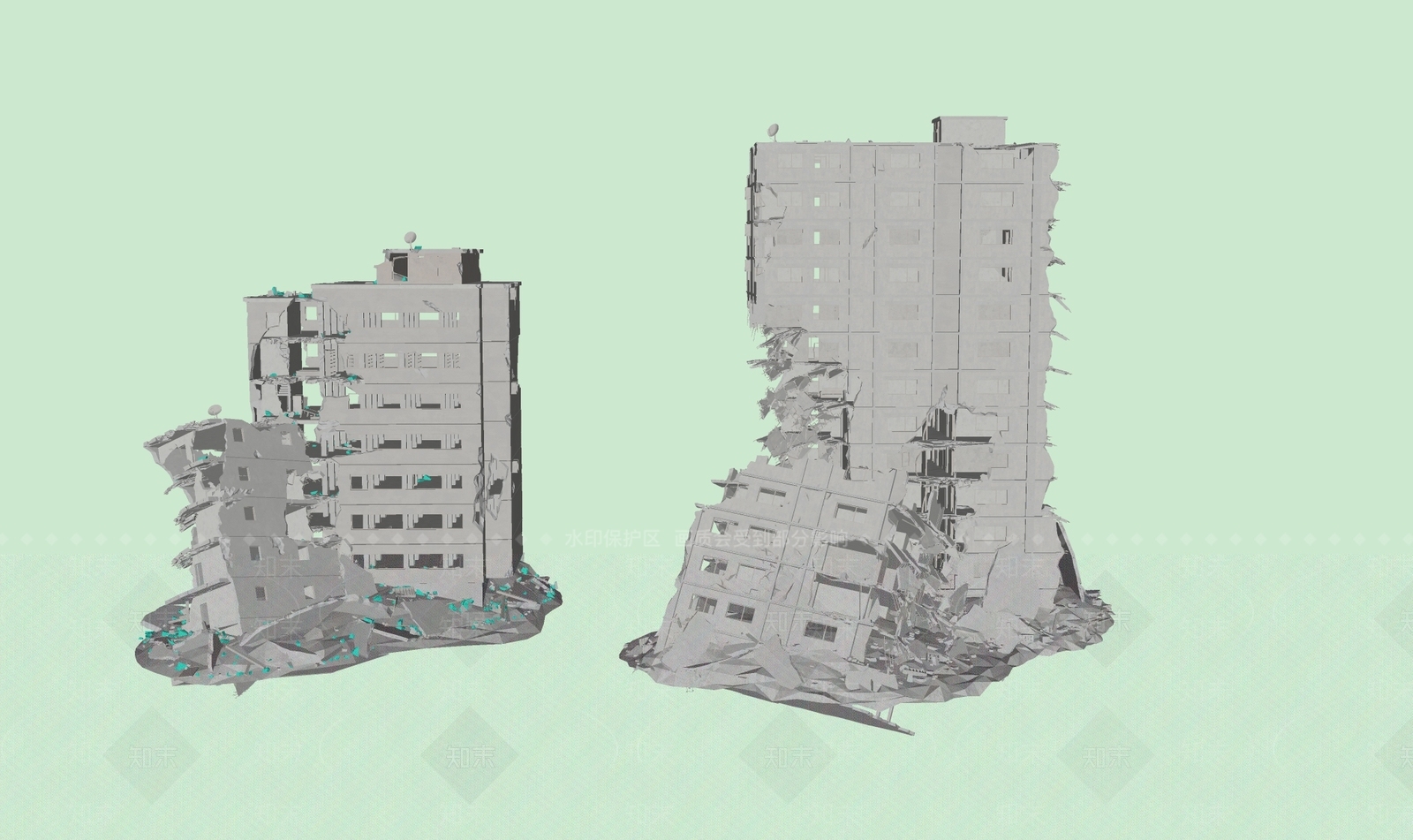 现代风格建筑SU模型下载【ID:1174045886】