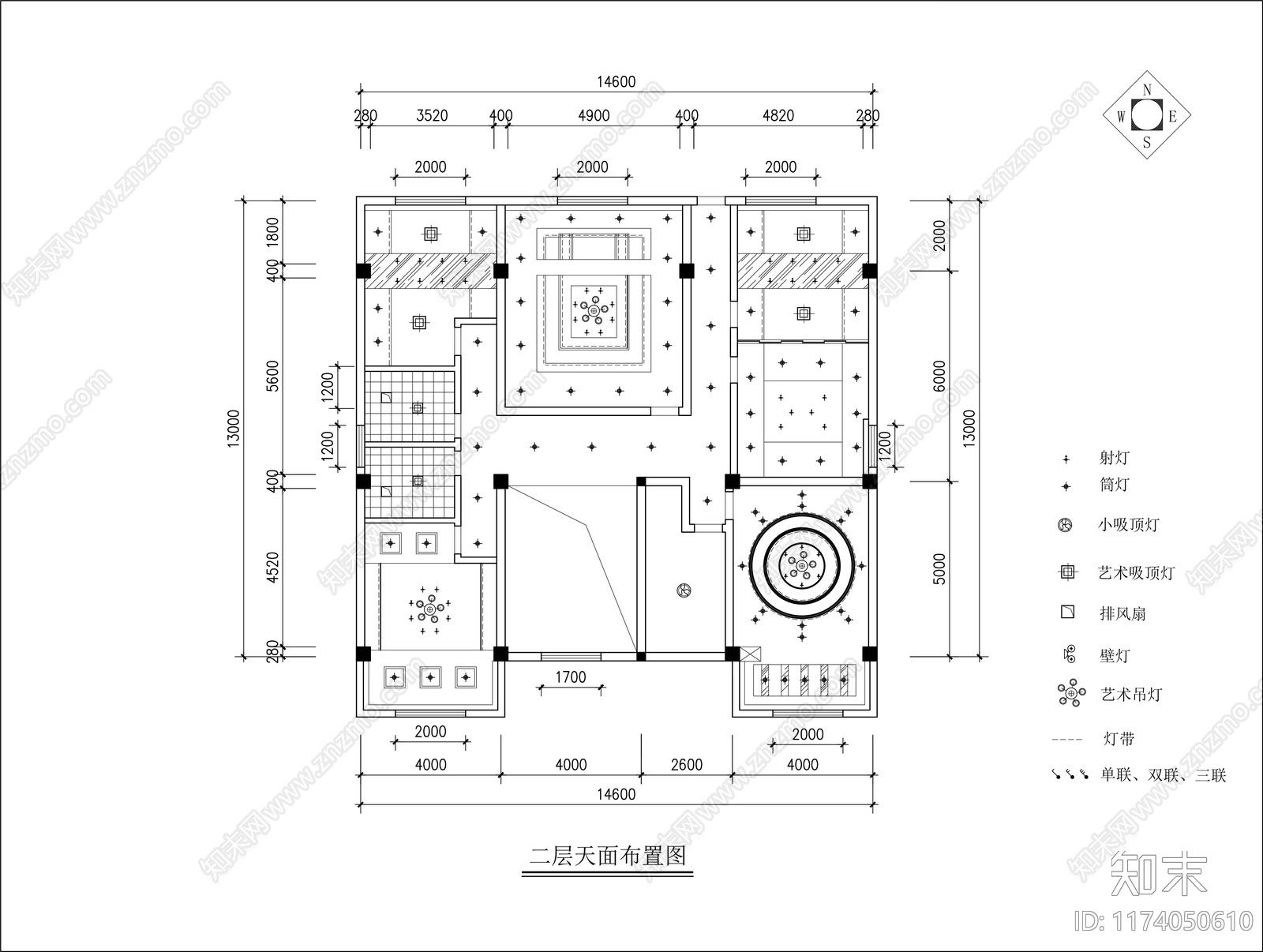 新中式火锅店cad施工图下载【ID:1174050610】