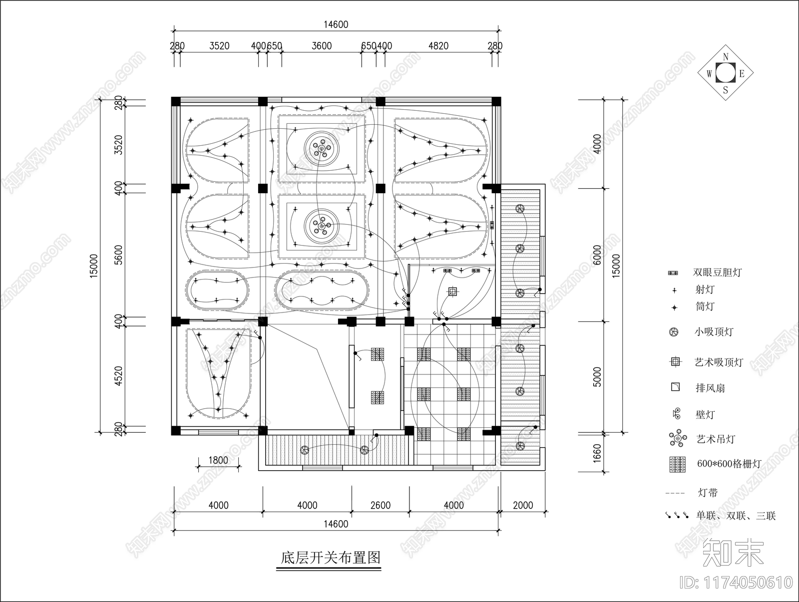 新中式火锅店cad施工图下载【ID:1174050610】