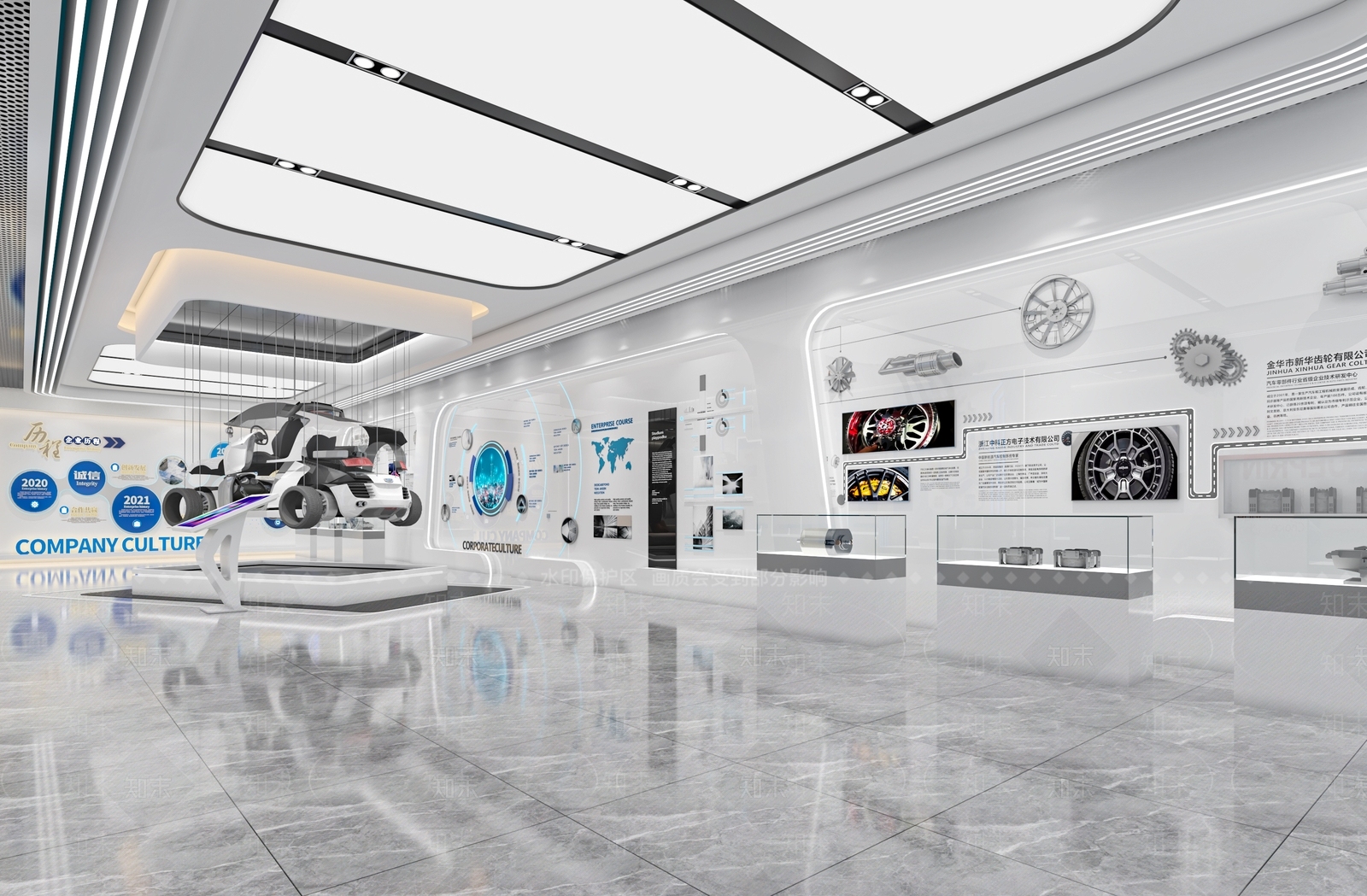 现代科技展厅3D模型下载【ID:1214789084】