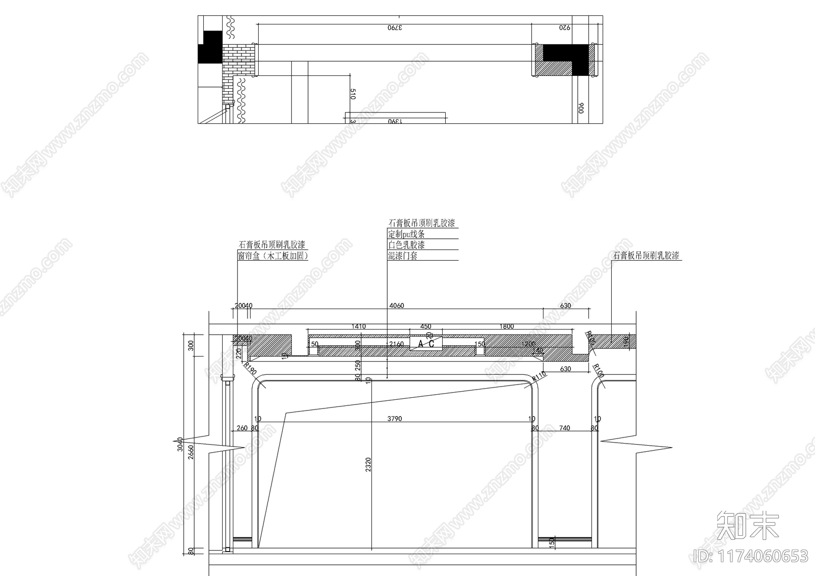 现代客厅cad施工图下载【ID:1174060653】