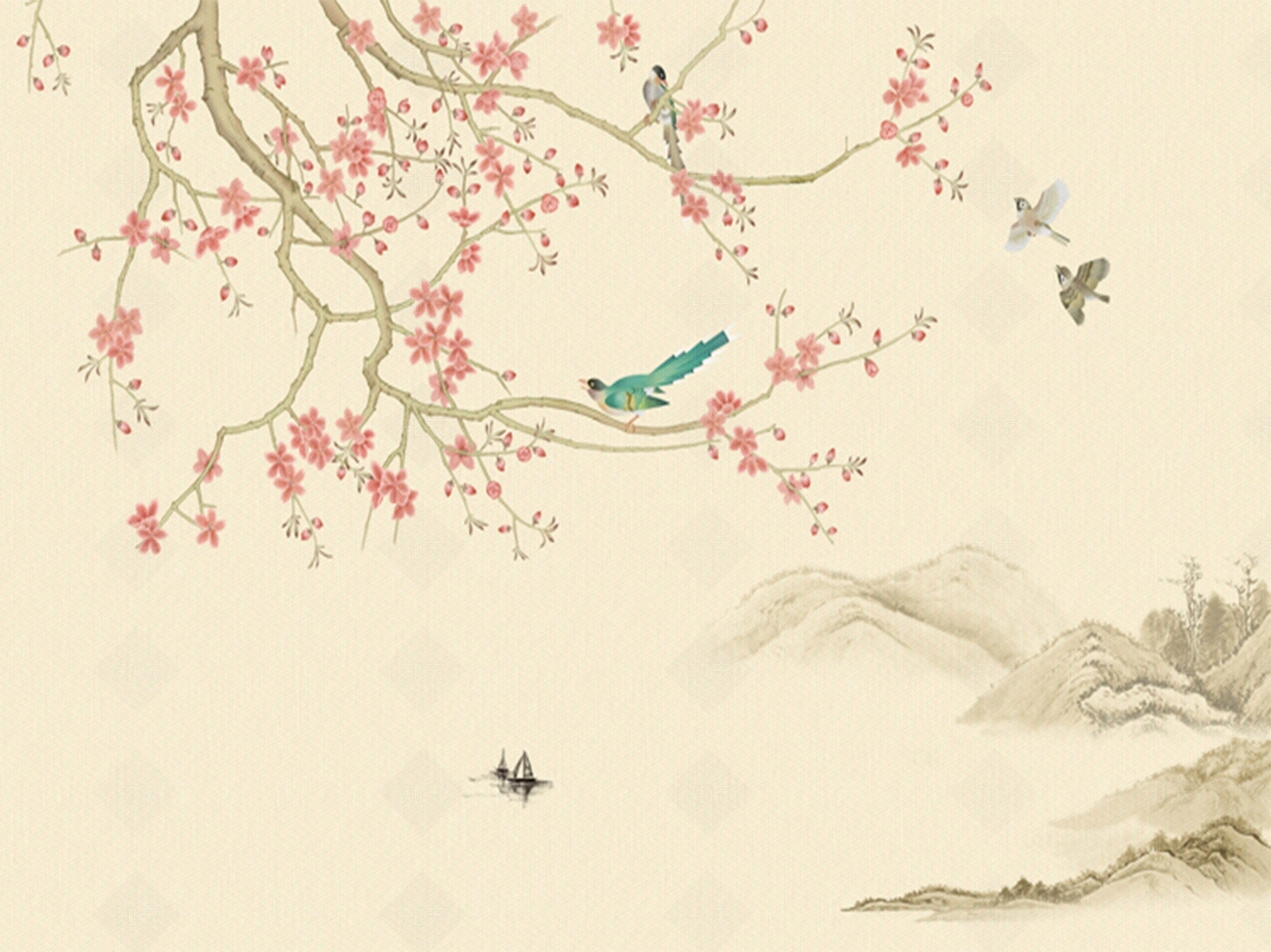 新中式中式硬包贴图下载【ID:1174066856】