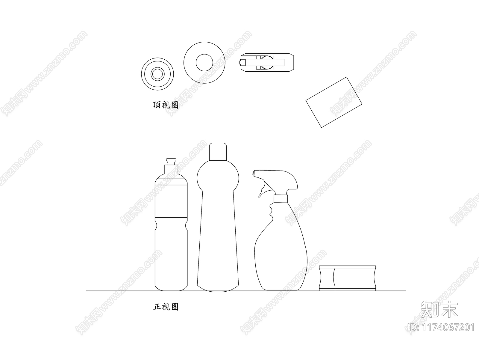 现代卫浴设施cad施工图下载【ID:1174067201】