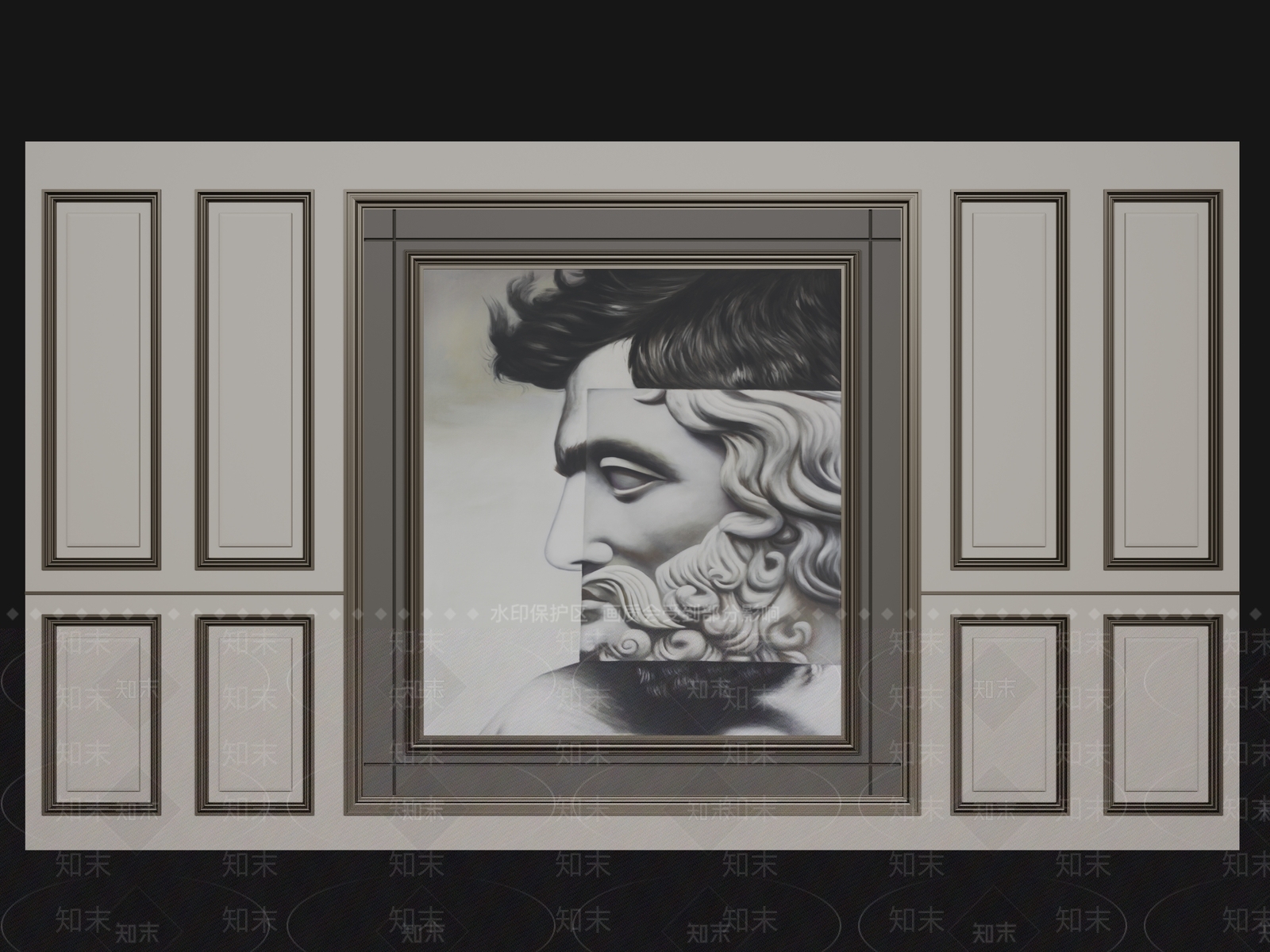 法式欧式线条3D模型下载【ID:1174067991】