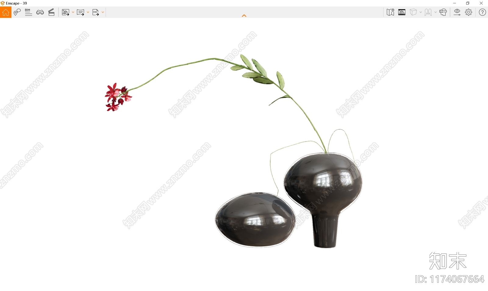 新中式花瓶SU模型下载【ID:1174067664】