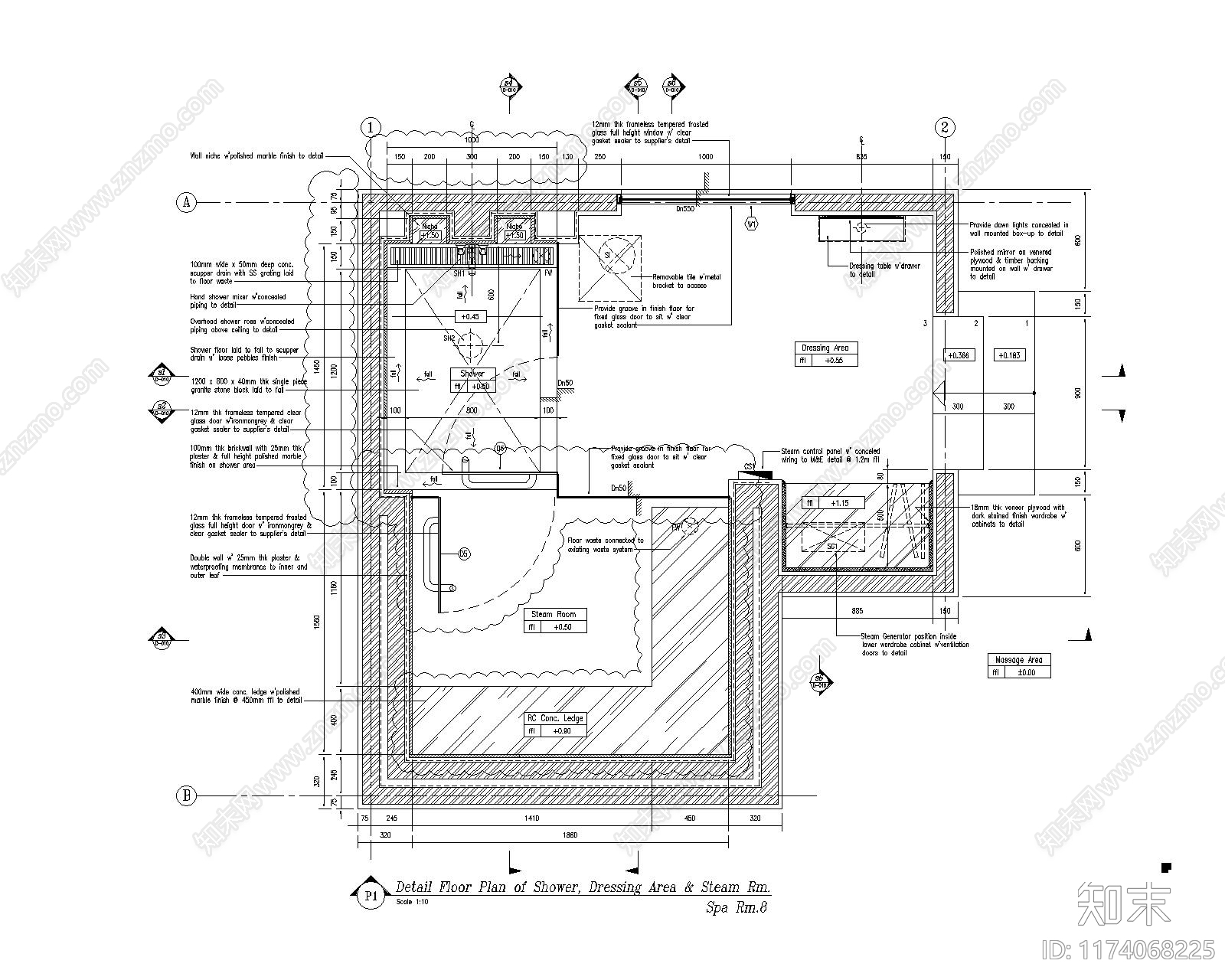 现代其他工装空间cad施工图下载【ID:1174068225】