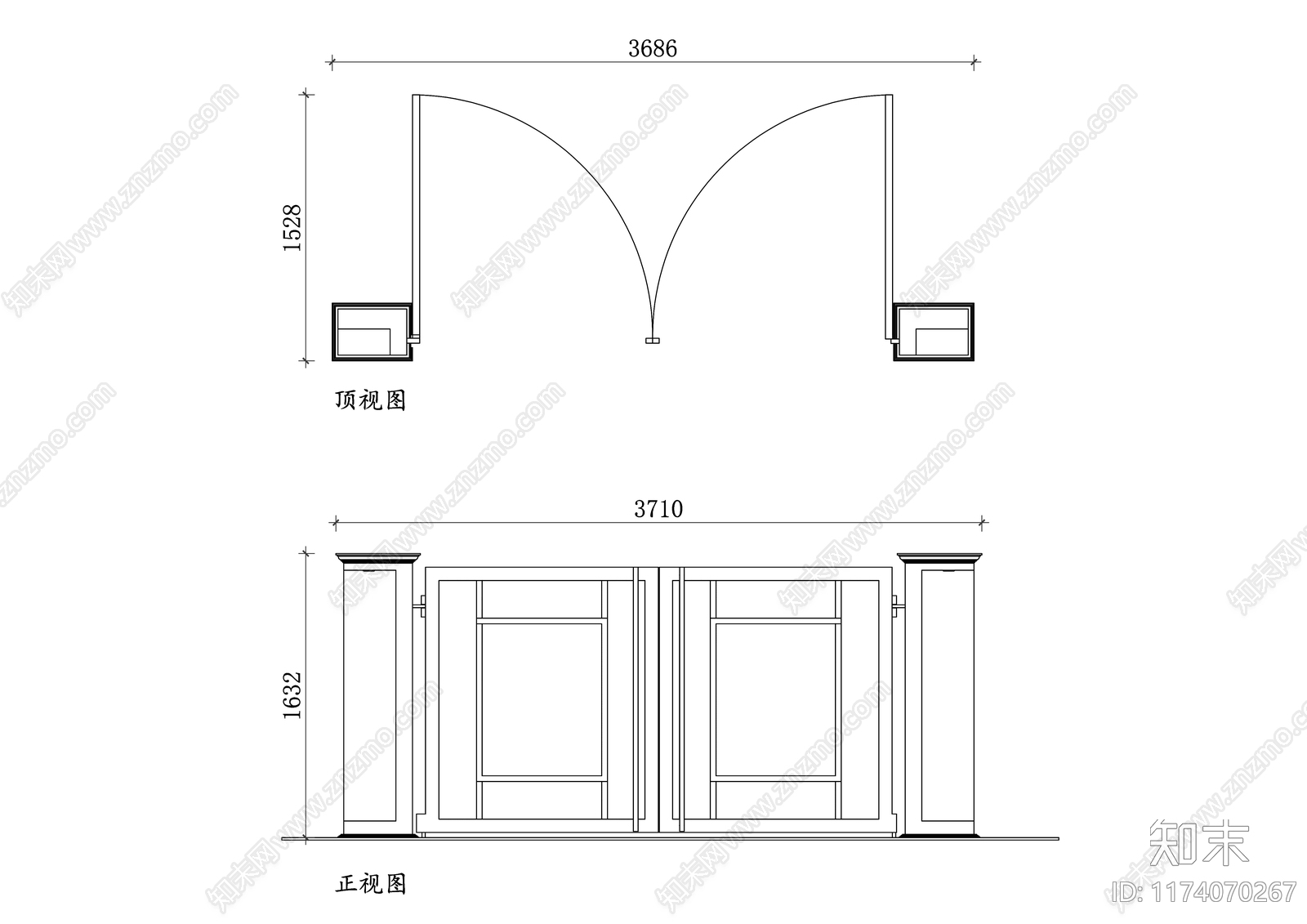 现代庭院cad施工图下载【ID:1174070267】