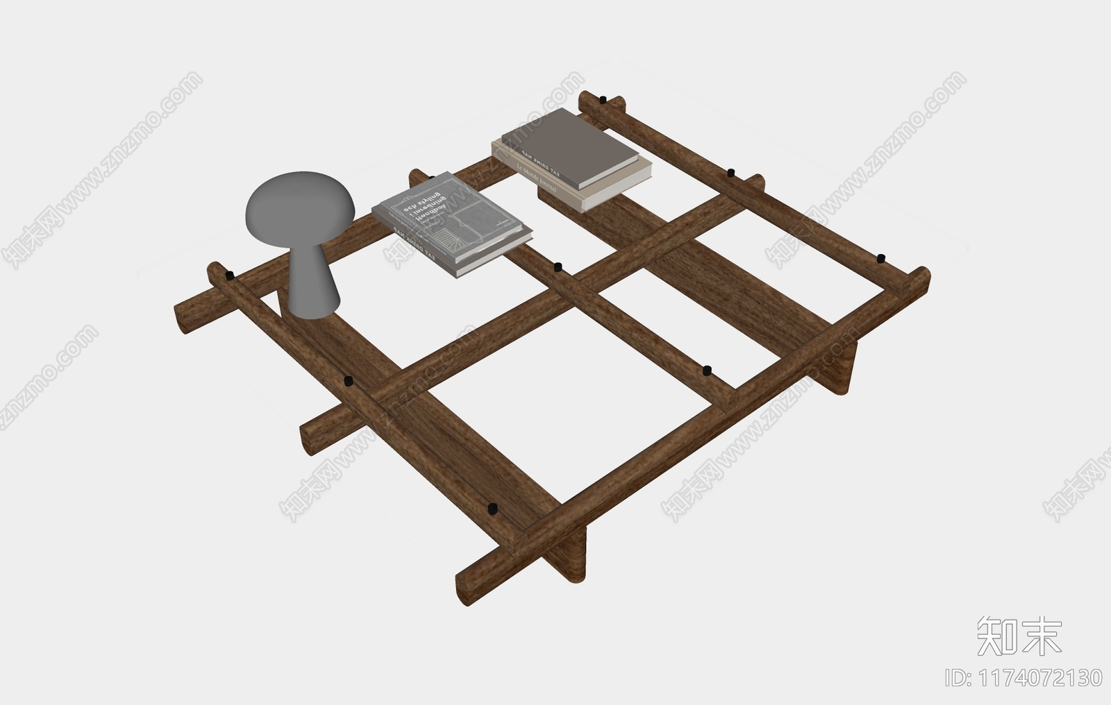 现代原木茶几SU模型下载【ID:1174072130】