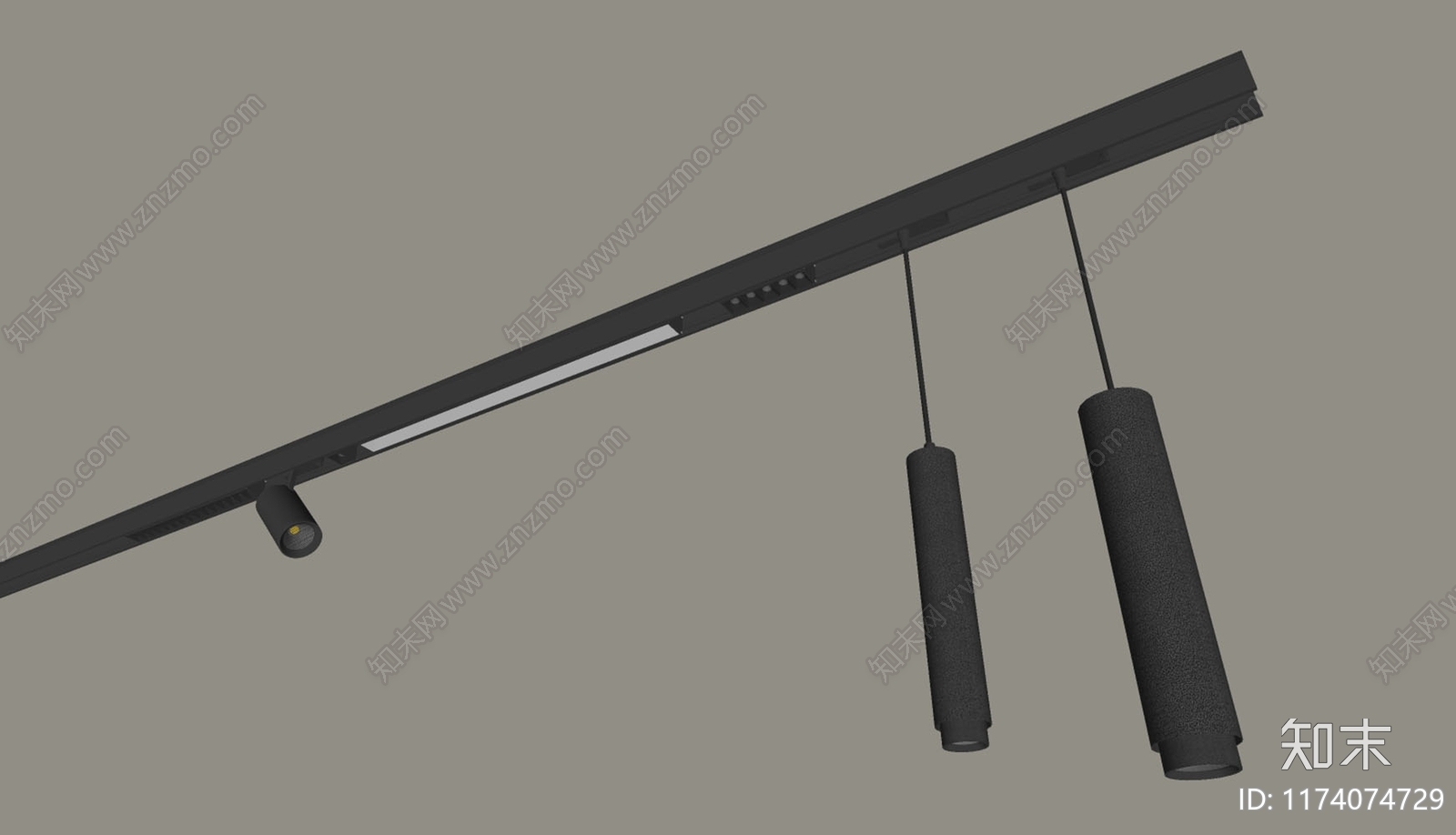 现代筒灯射灯SU模型下载【ID:1174074729】