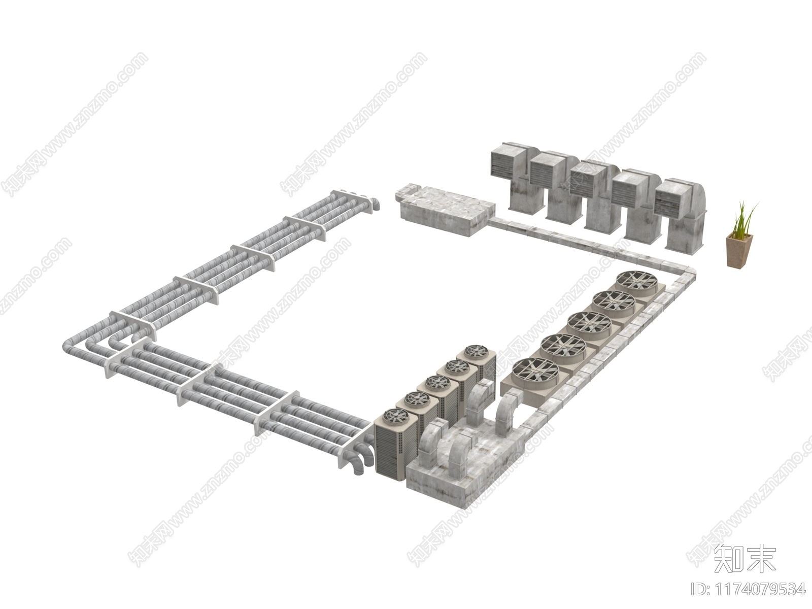 工业设备3D模型下载【ID:1174079534】