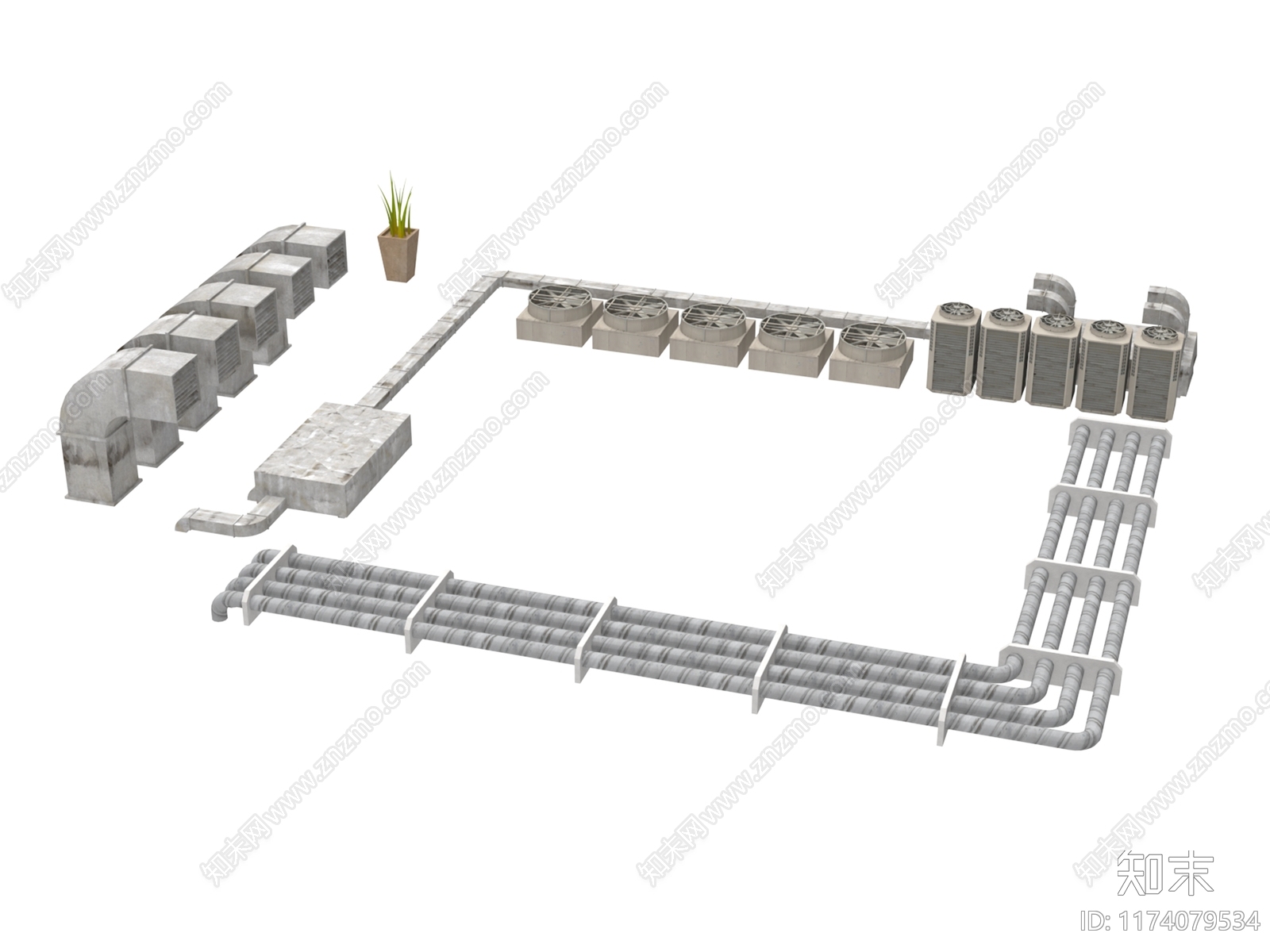 工业设备3D模型下载【ID:1174079534】