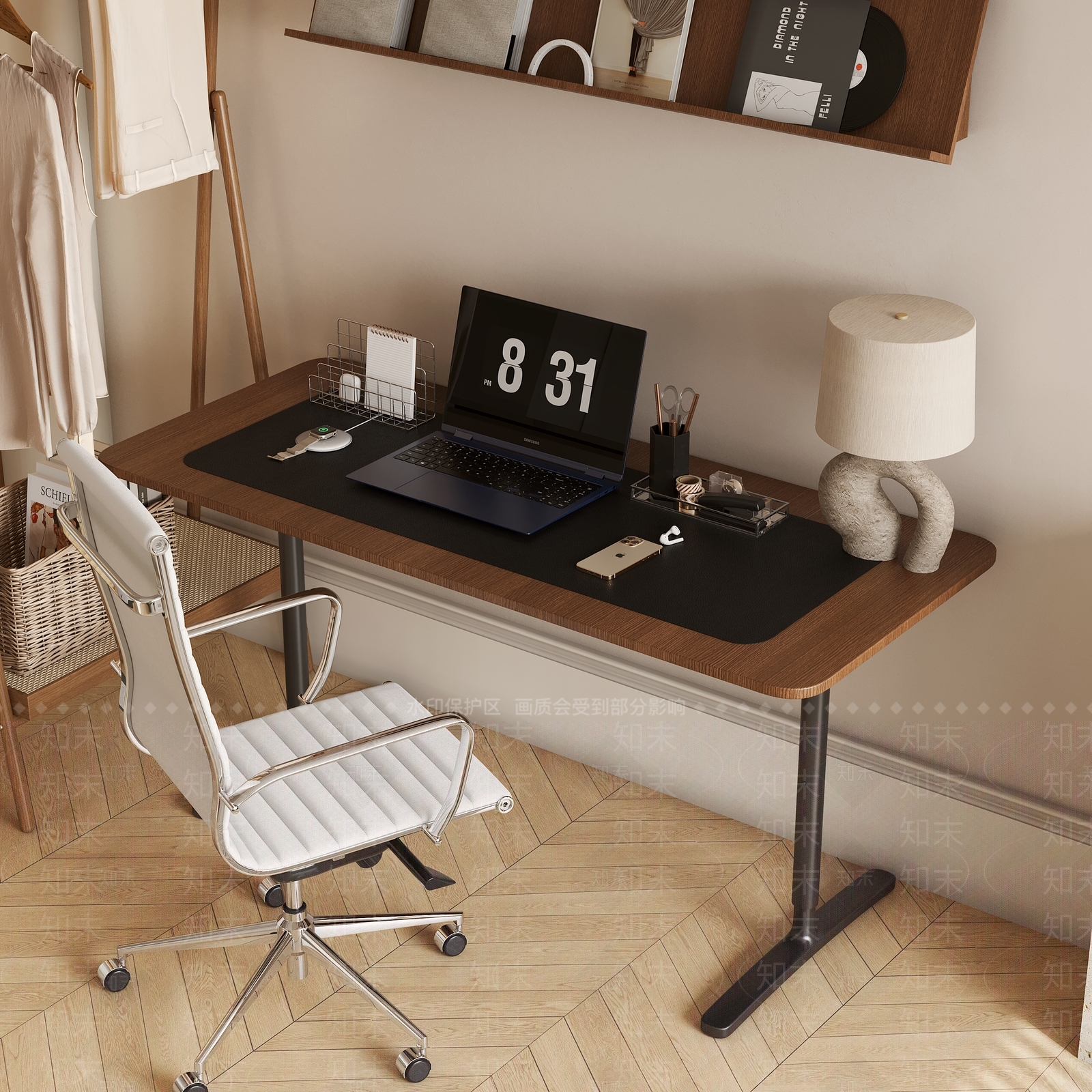 极简简约办公桌椅3D模型下载【ID:1174081773】