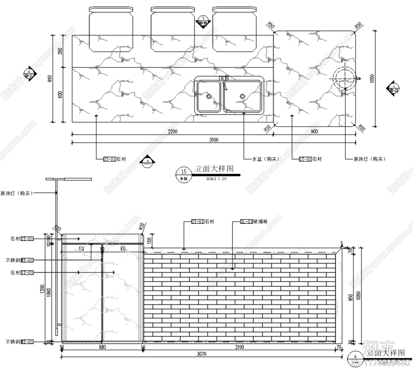 现代家具节点详图cad施工图下载【ID:1174089440】