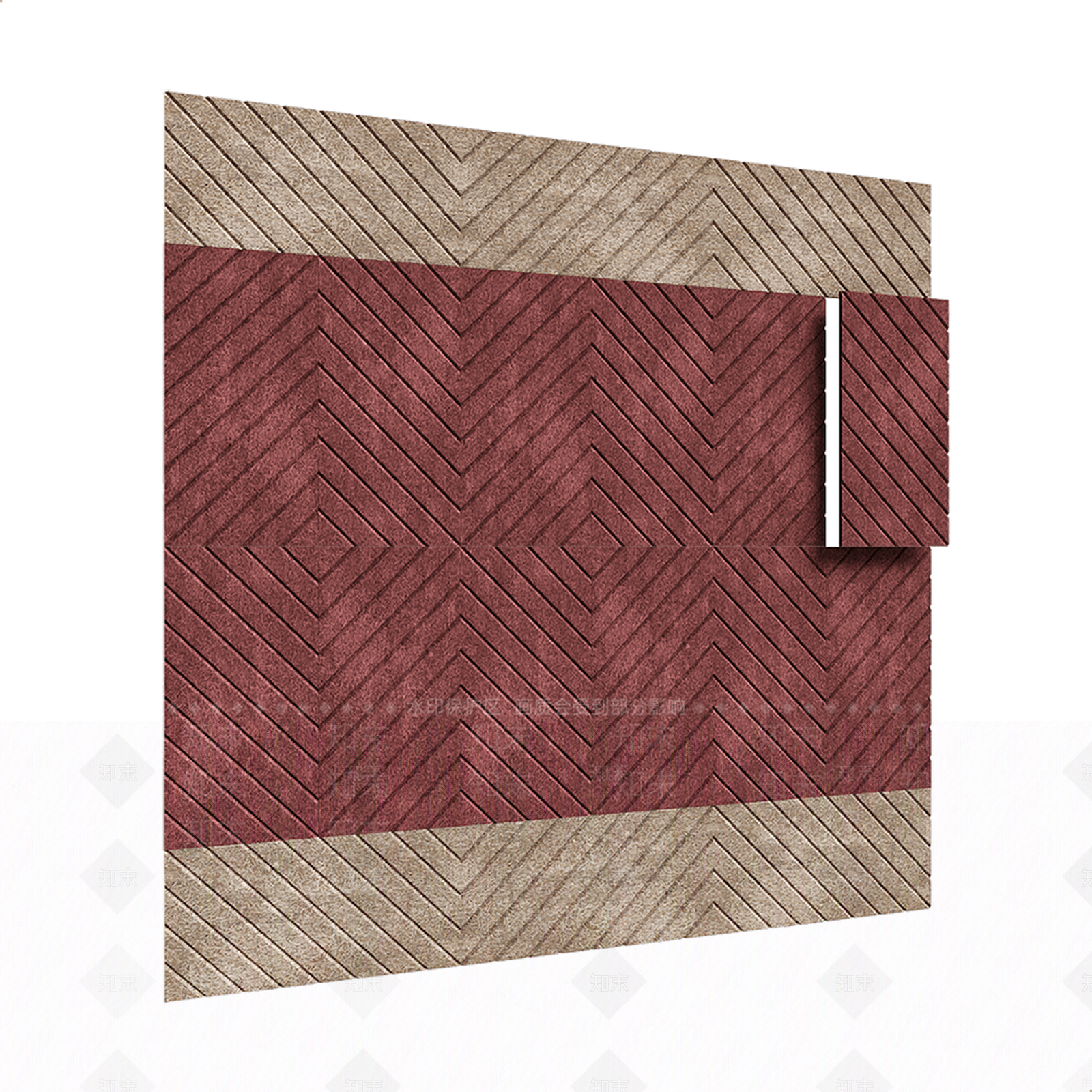 现代床头背景墙3D模型下载【ID:1174093583】