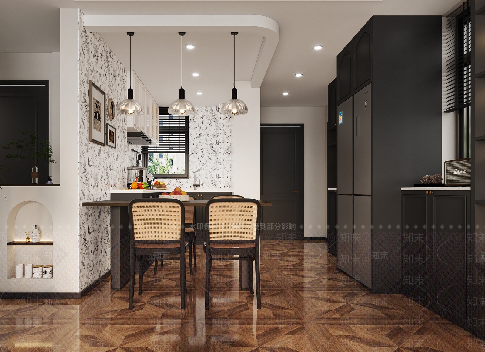 法式玄关3D模型下载【ID:1214789812】