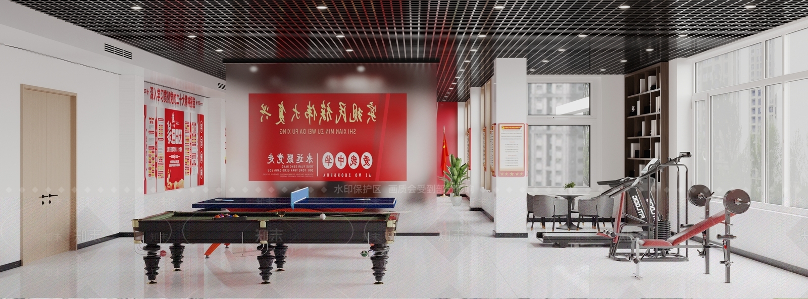 现代党政机关3D模型下载【ID:1174104272】