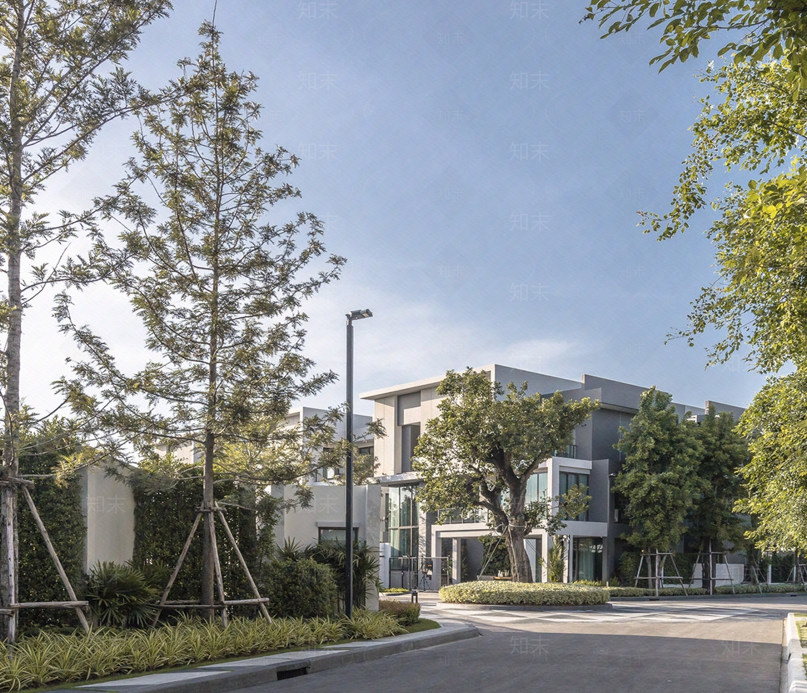 现代小区外景贴图下载【ID:1174104813】