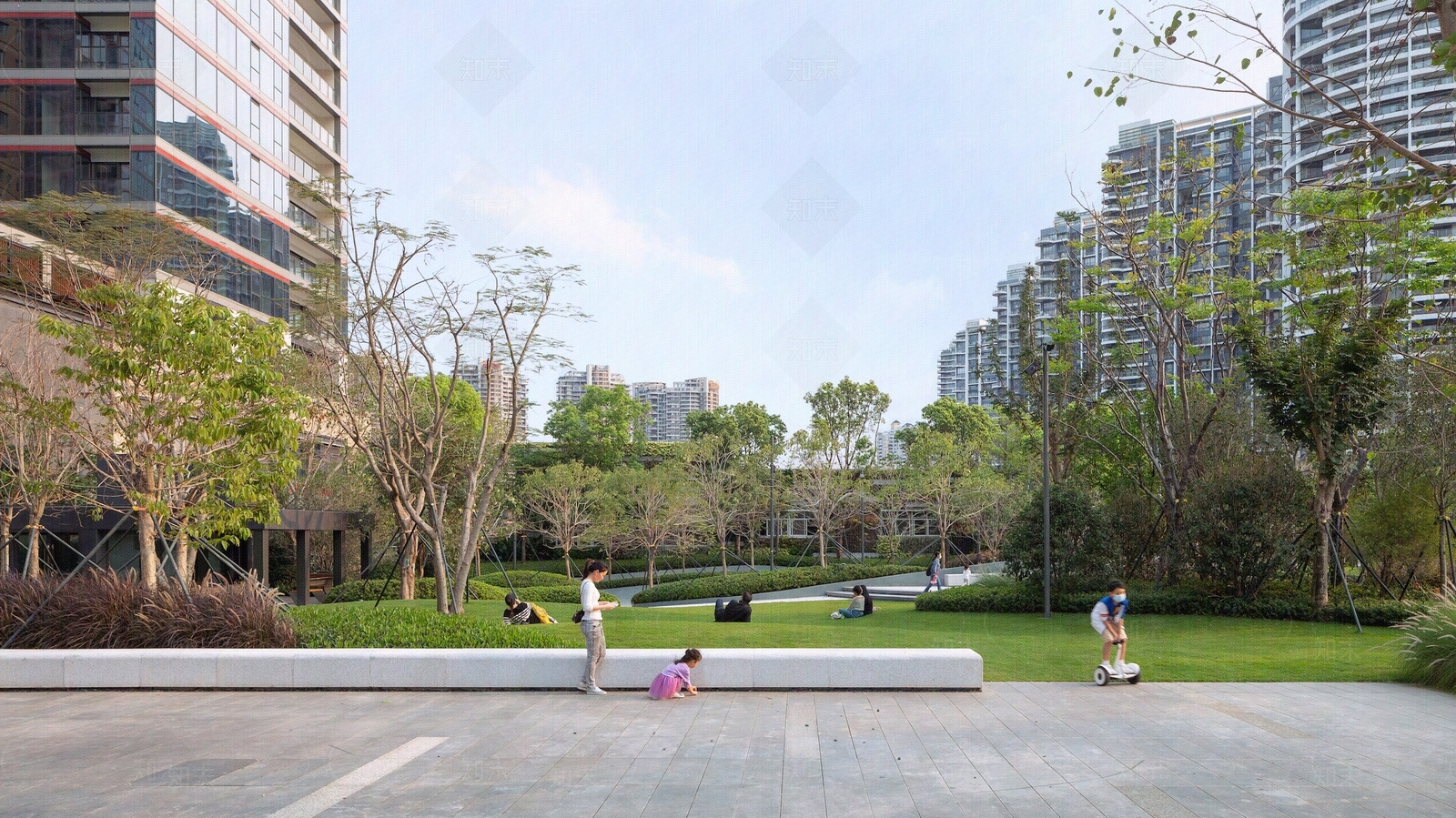 现代小区外景贴图下载【ID:1174105640】_【知末网贴图库】