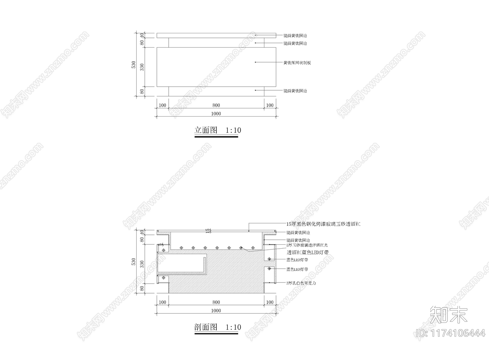 现代家具节点详图cad施工图下载【ID:1174106444】