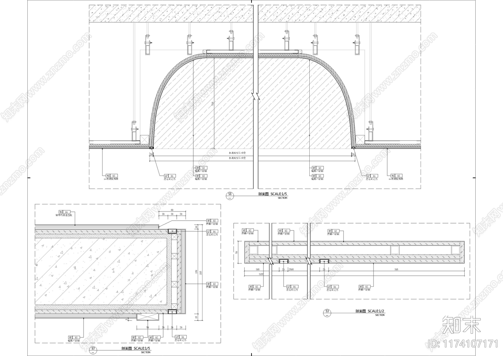 现代家具节点详图cad施工图下载【ID:1174107171】