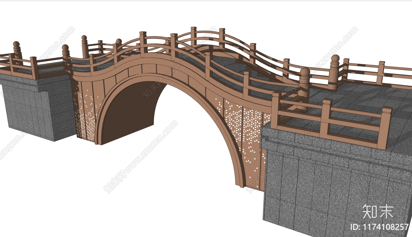 新中式桥3D模型下载【ID:1174108257】