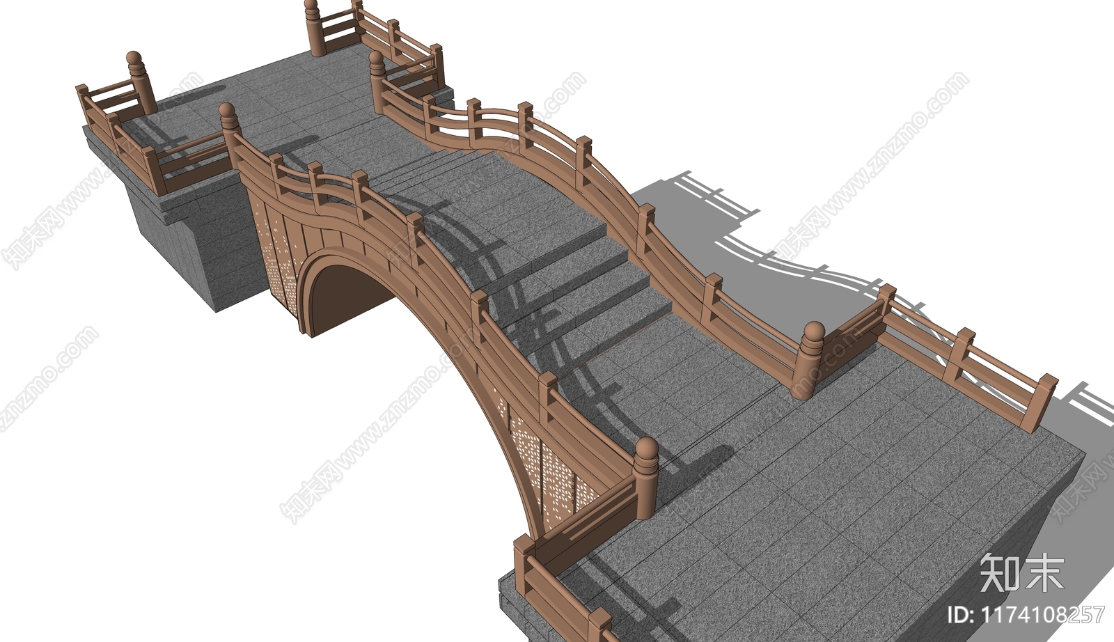 新中式桥3D模型下载【ID:1174108257】