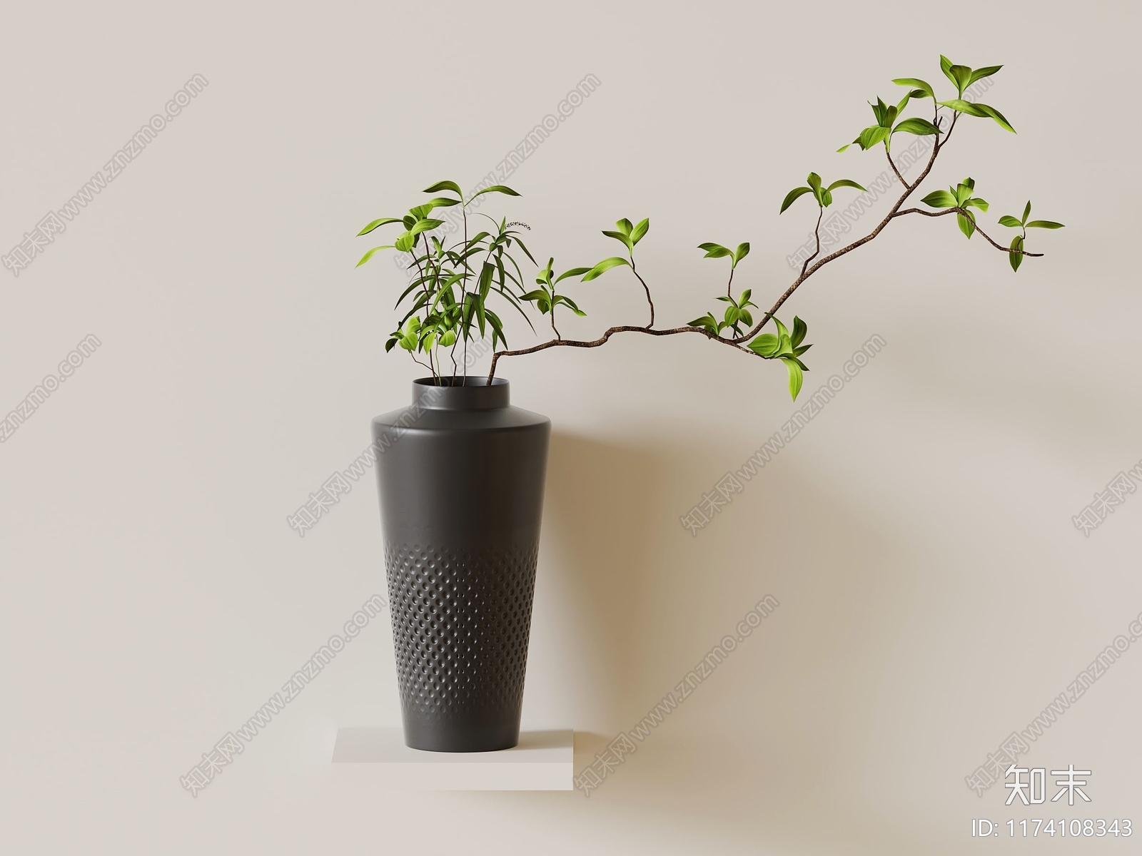 现代花瓶3D模型下载【ID:1174108343】