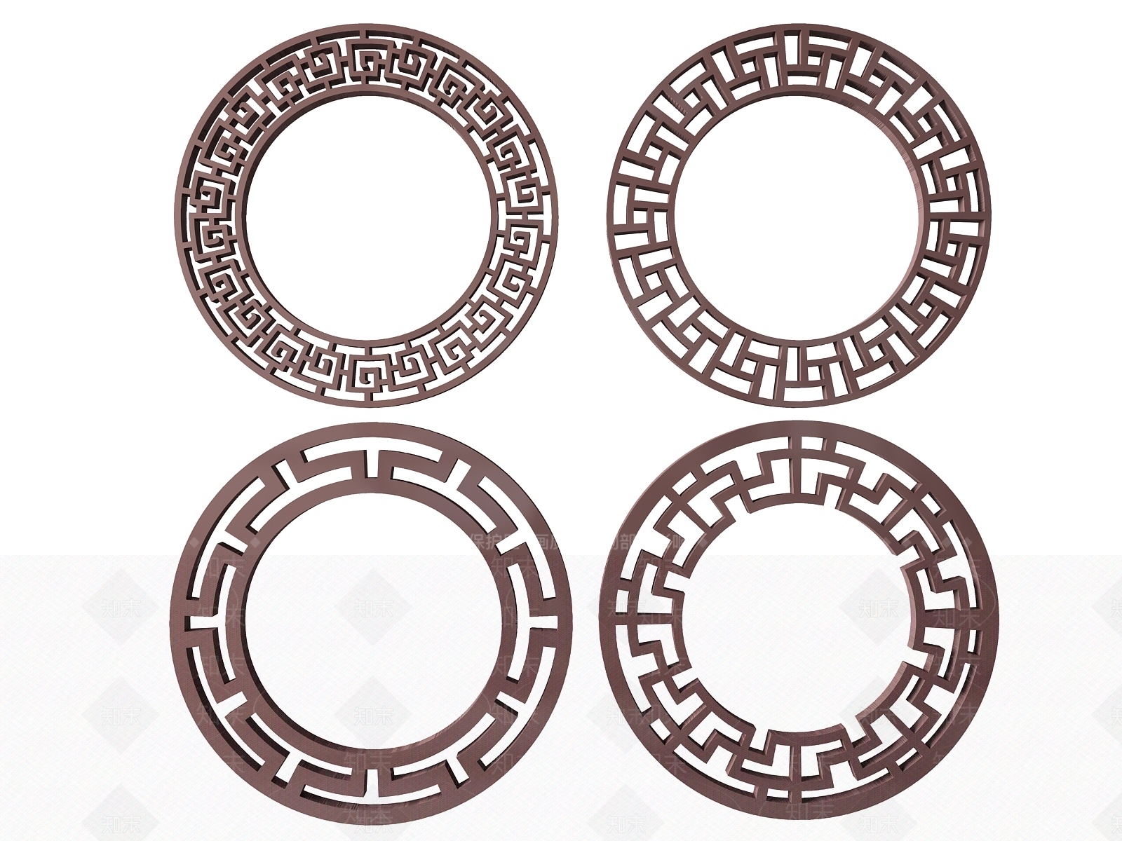 新中式雕花3D模型下载【ID:1174161878】