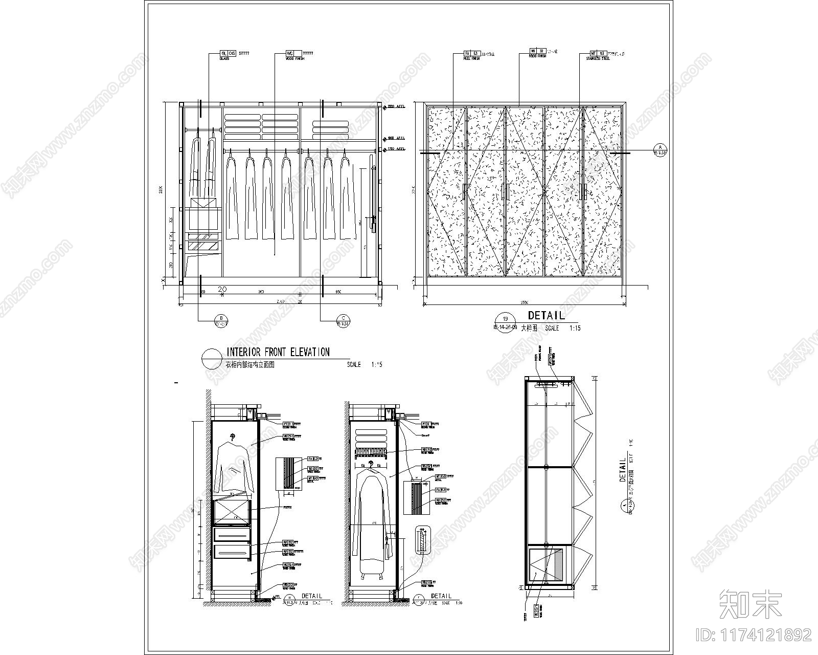 现代家具节点详图cad施工图下载【ID:1174121892】