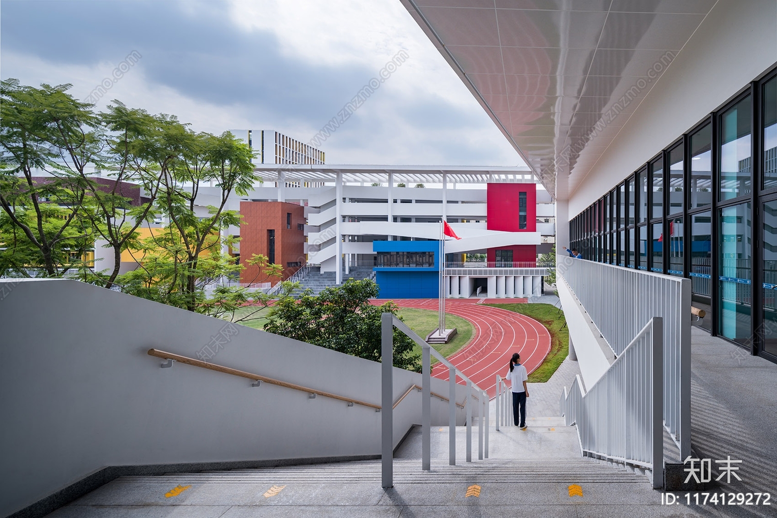 现代学校建筑SU模型下载【ID:1174129272】