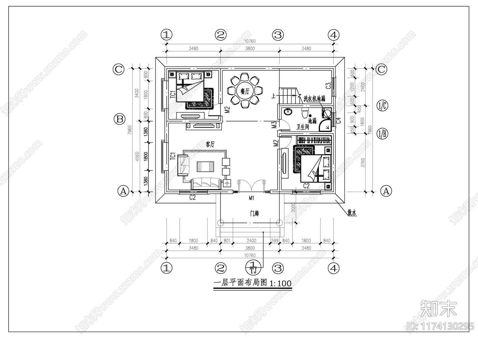 电气图cad施工图下载【ID:1174130295】