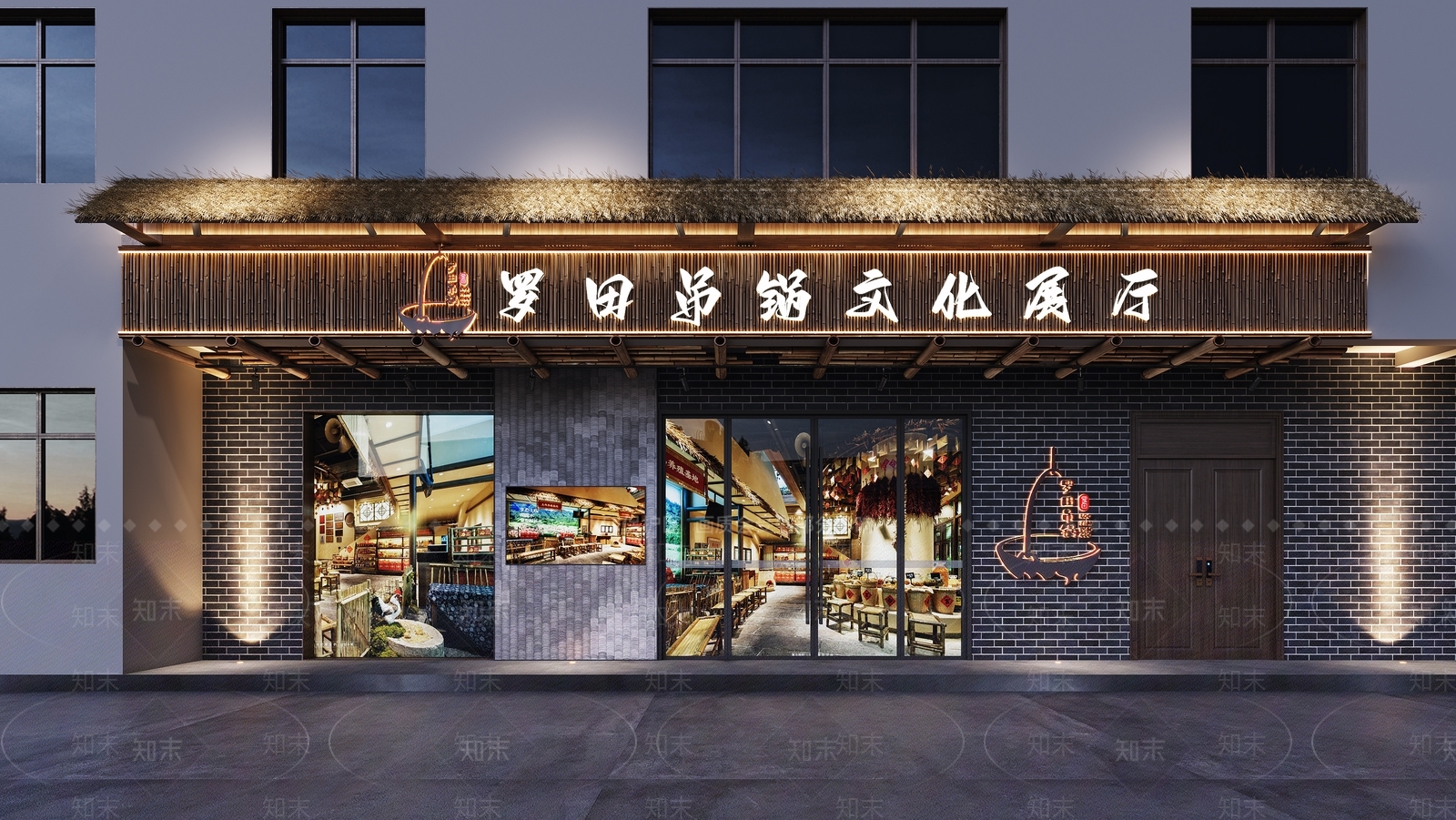 新中式门头3D模型下载【ID:1174138553】
