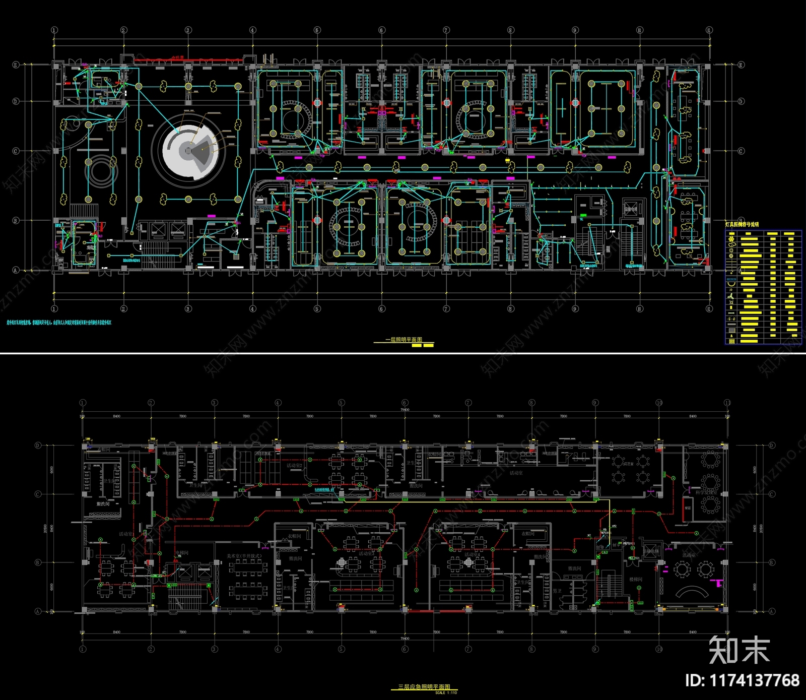 电气图cad施工图下载【ID:1174137768】