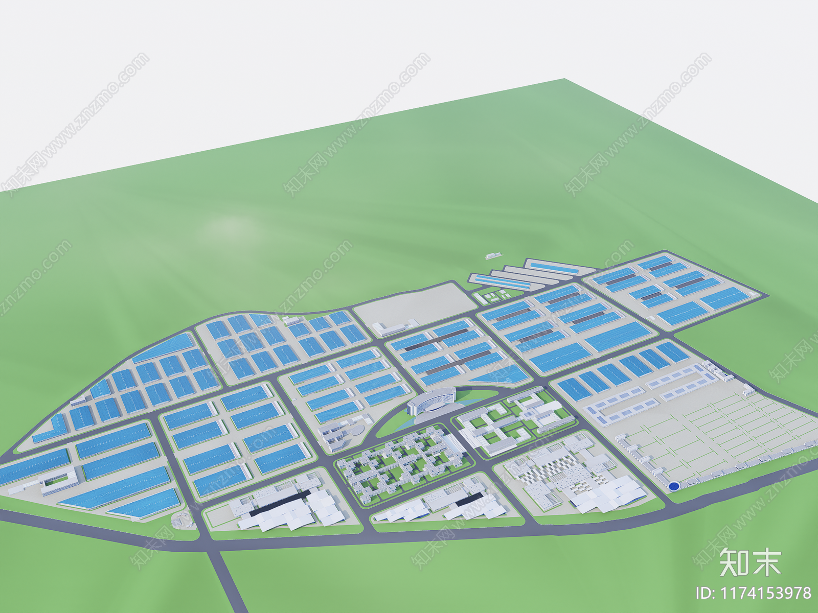 现代其他工业建筑SU模型下载【ID:1174153978】