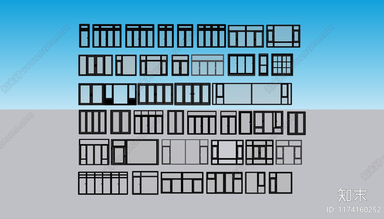 现代小区建筑SU模型下载【ID:1174160252】