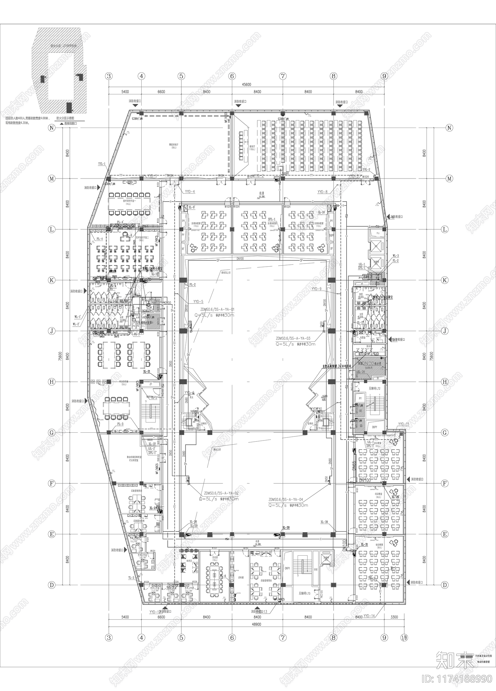 给排水图cad施工图下载【ID:1174188990】