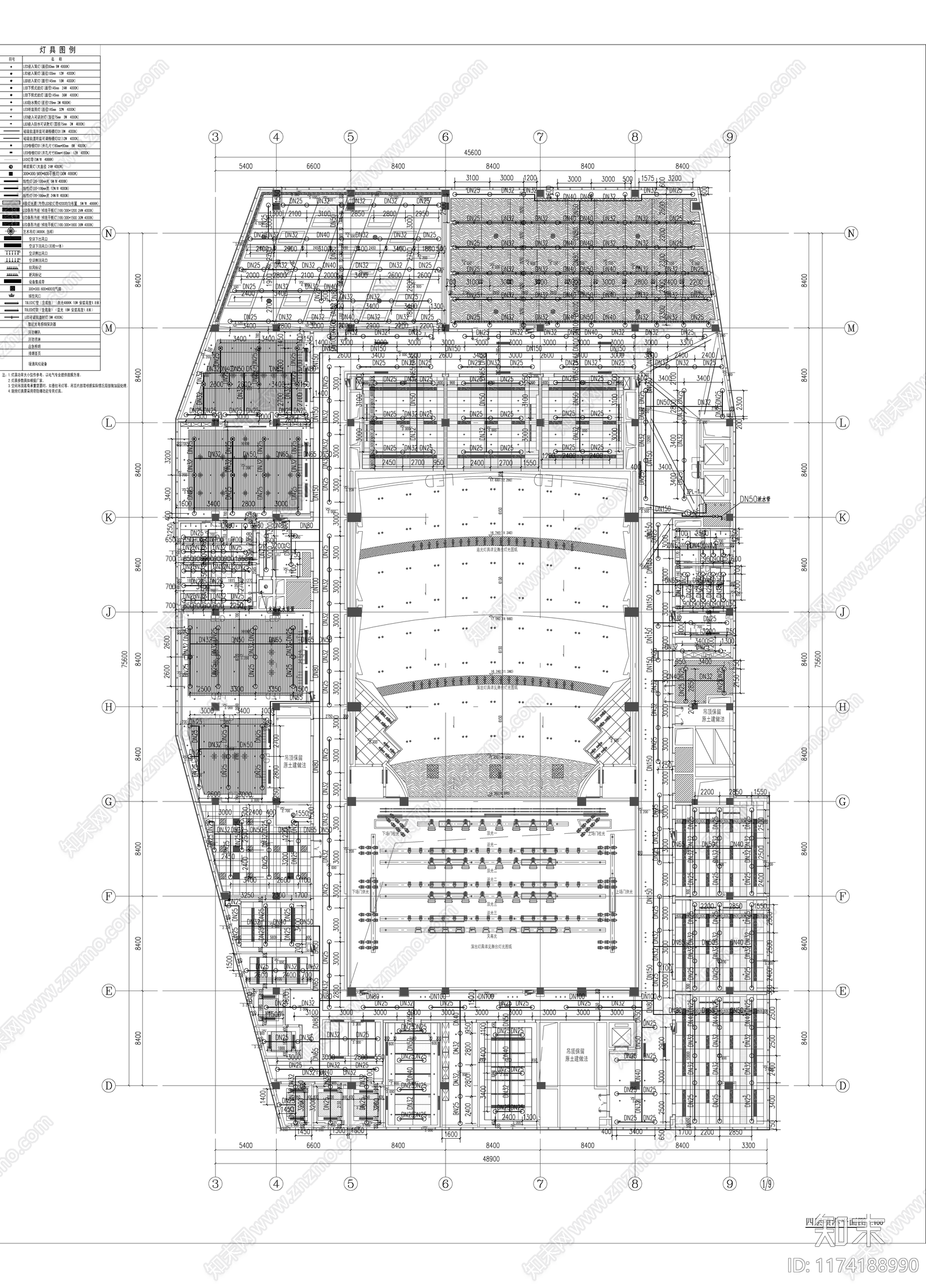 给排水图cad施工图下载【ID:1174188990】