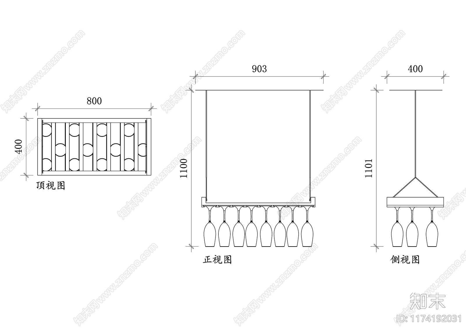 现代酒吧cad施工图下载【ID:1174192031】