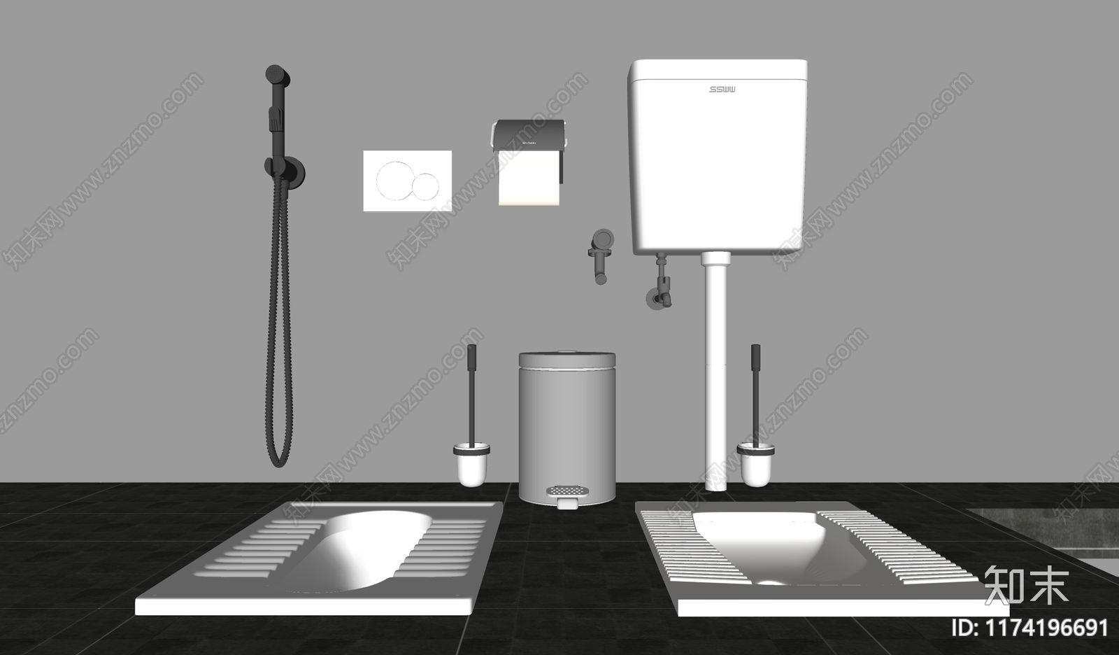 马桶SU模型下载【ID:1174196691】