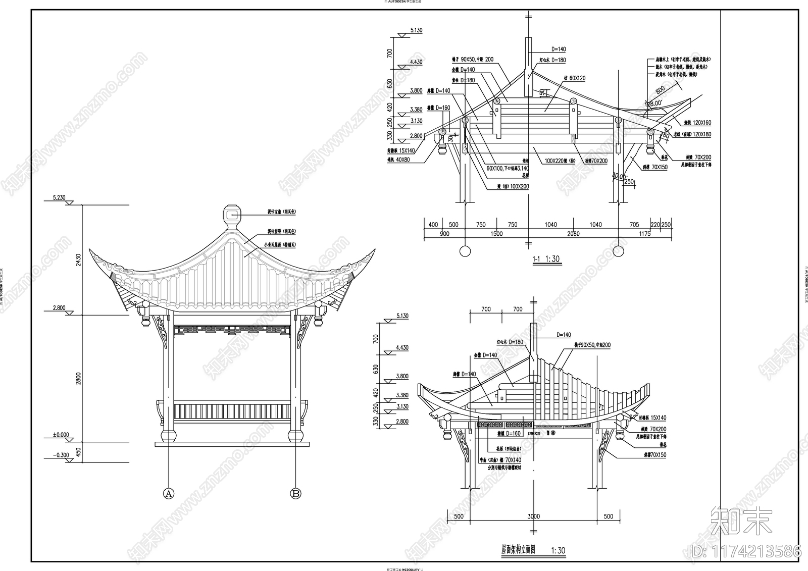 现代校园景观cad施工图下载【ID:1174213586】